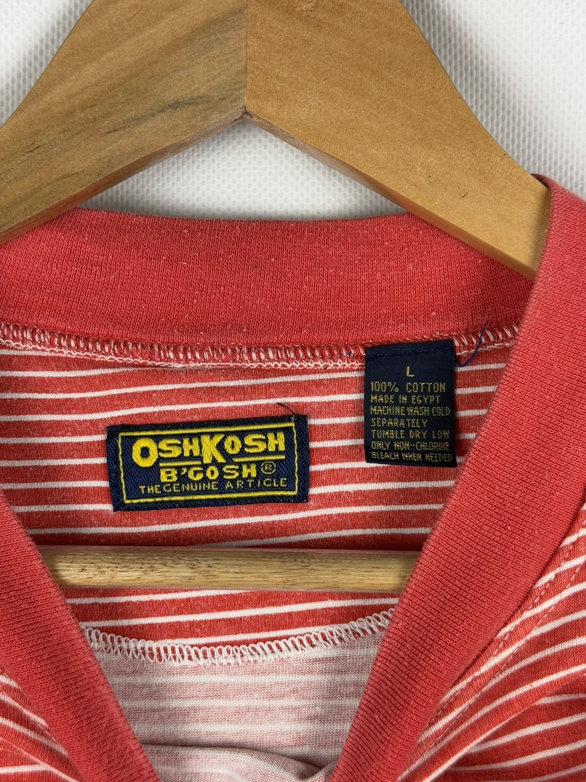 Oshkosh OshKosh B’gosh Workwear Striped Short Sleeve Cotton T Shirt Size US L / EU 52-54 / 3 - 8 Thumbnail