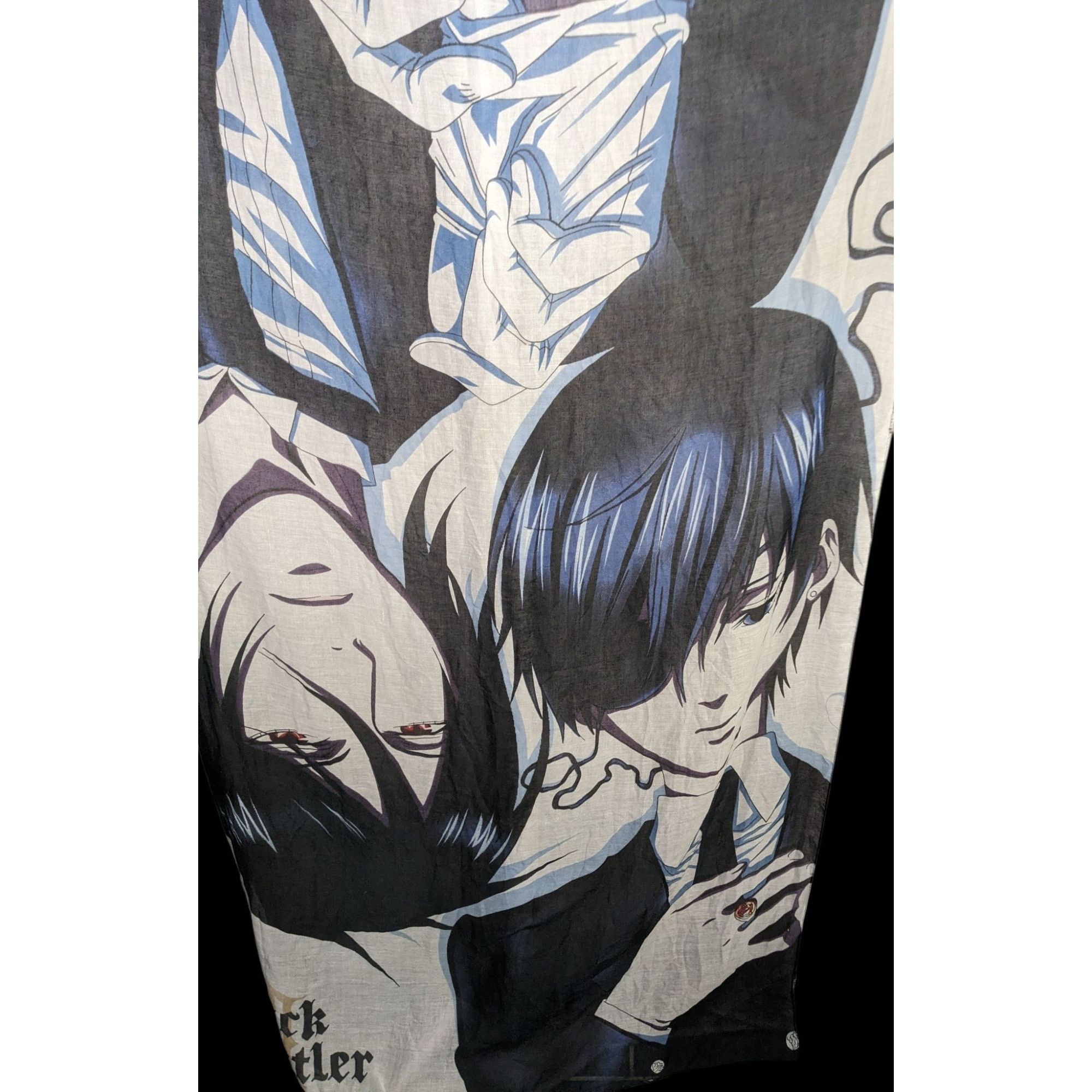 Other Black Butler Ciel & Sebastian Lightweight Scarf 38x72 Inches Size ONE SIZE - 3 Thumbnail