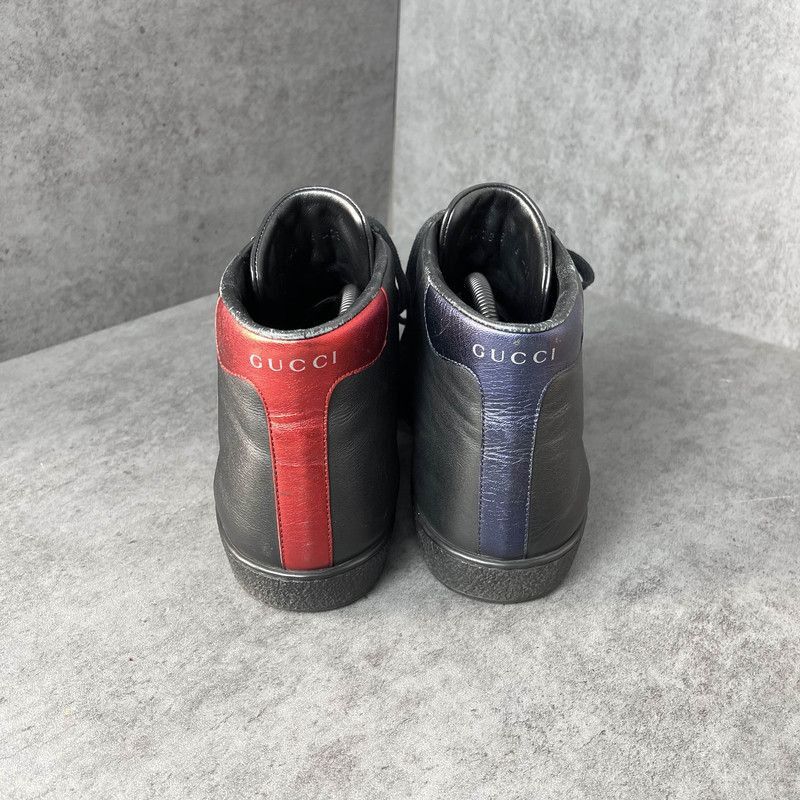 Gucci Gucci High-Top Leather Sneakers in Black - Size US 7.5 / EU 40-41 - 3 Thumbnail