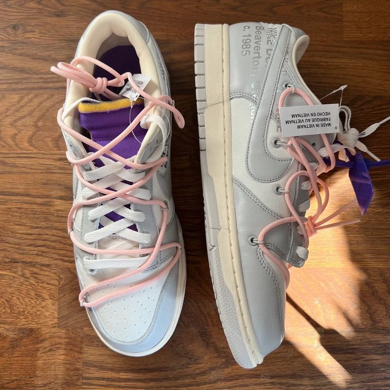 Nike × Off-White Nike Dunk Low Off-White Lot 24 Size US 12 / EU 45 - 4 Thumbnail