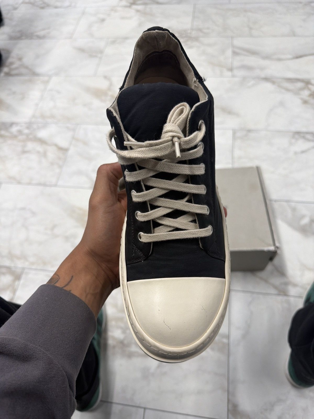 Rick Owens Rick Owens DRKSHDW black denim low Size US 9 / EU 42 - 6 Thumbnail