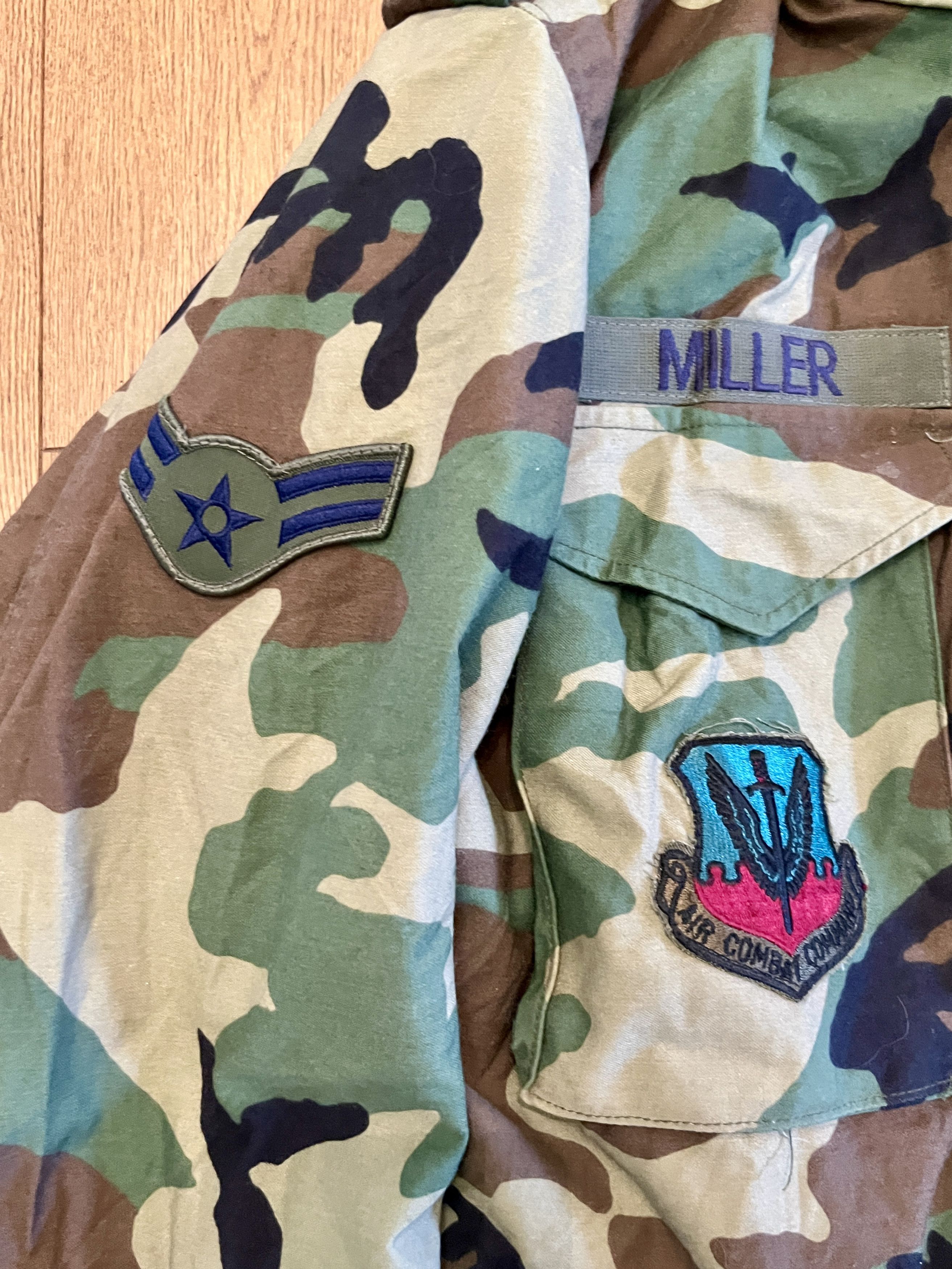 Vintage Vintage 1996 US Air Force Woodland Camo M-65 Field Jacket Size US M / EU 48-50 / 2 - 3 Thumbnail