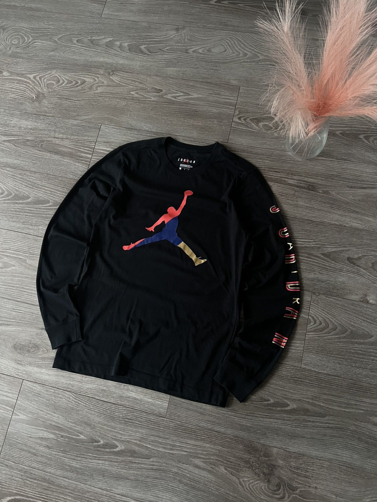 Jordan Brand × Nike ‼️Nike Air Jordan Big Logo Cotton Lite Long Sleeve Tee‼️ Size US S / EU 44-46 / 1 - 3 Thumbnail