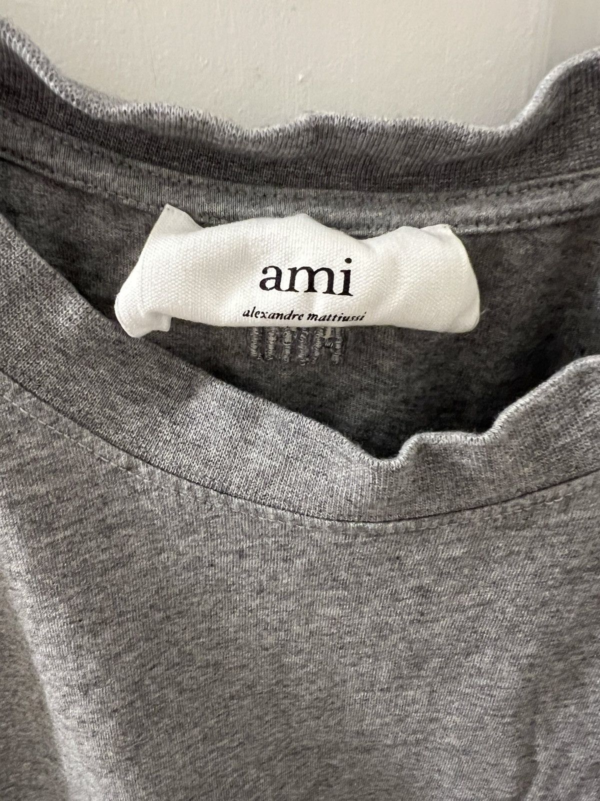 AMI Ami Paris short sleeve t shirt grey L (fits M) Size US M / EU 48-50 / 2 - 2 Thumbnail