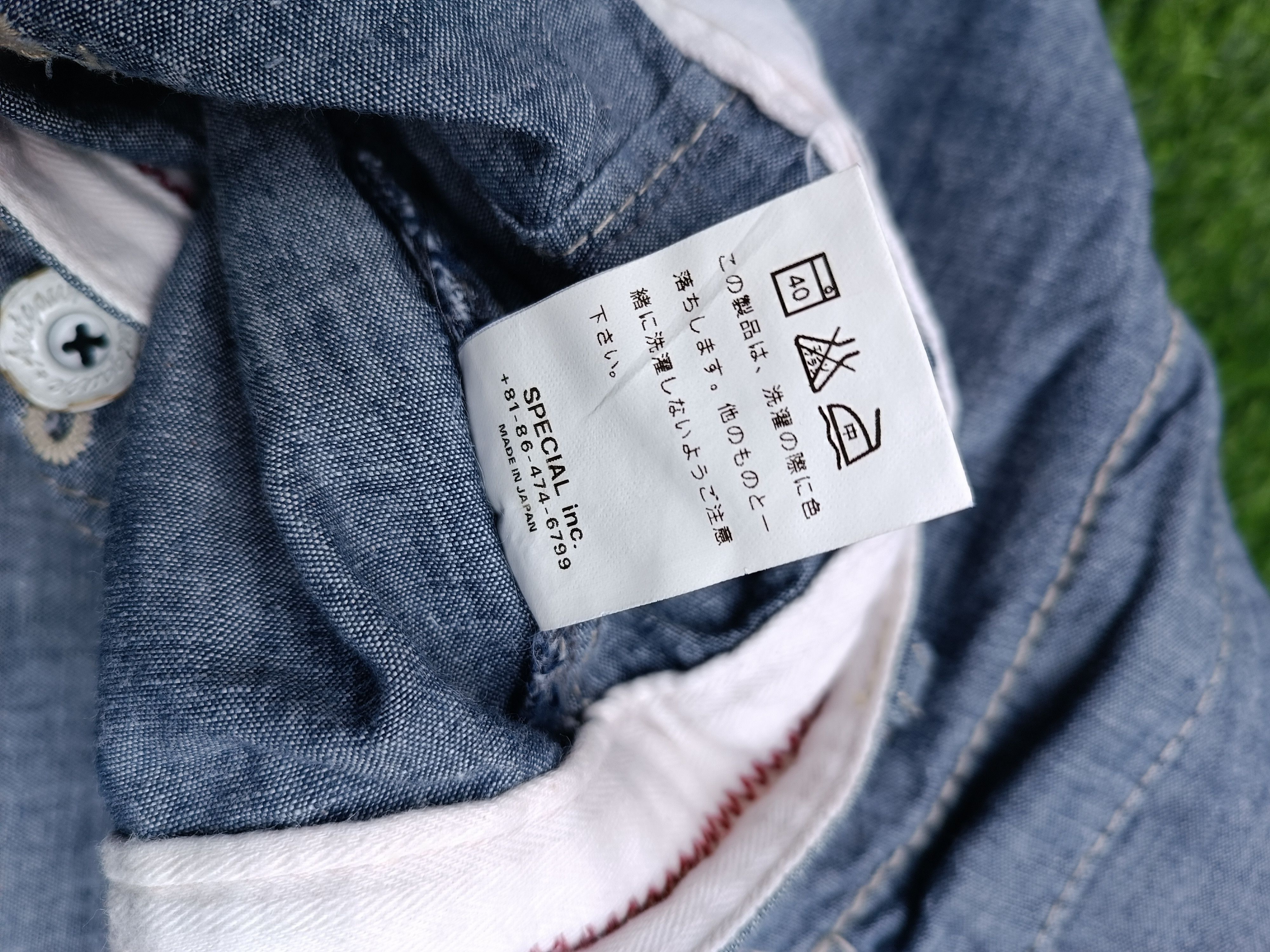 Japanese Brand Soft Jeans Linen Pant Apron Size US 32 / EU 48 - 5 Thumbnail