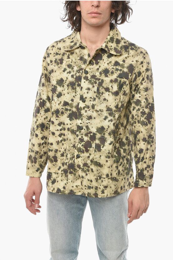 image of Needles Og1Mm0524 Camouflage Overshirt In Multicolor, Men's (Size Medium)