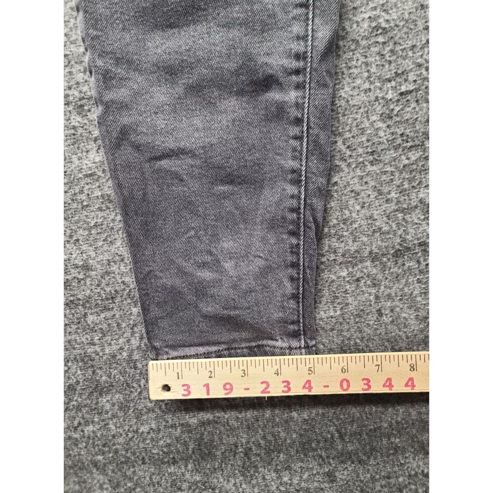 Levi's VINTAGE Levi's Silvertab Jeans Womens 26x27 Mom Skinny Fit Ankle Black Faded Grunge Y2K Womens Jeans Size 26" / US 2 / IT 38 - 6 Thumbnail