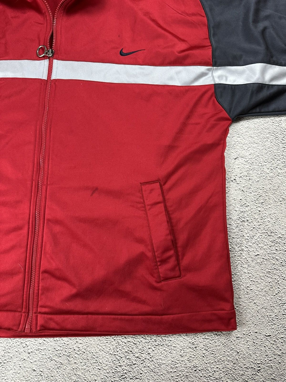 Nike Vintage Nike Olympic Full Zip Hoodie Y2K Washed Style Size US XL / EU 56 / 4 - 13 Thumbnail