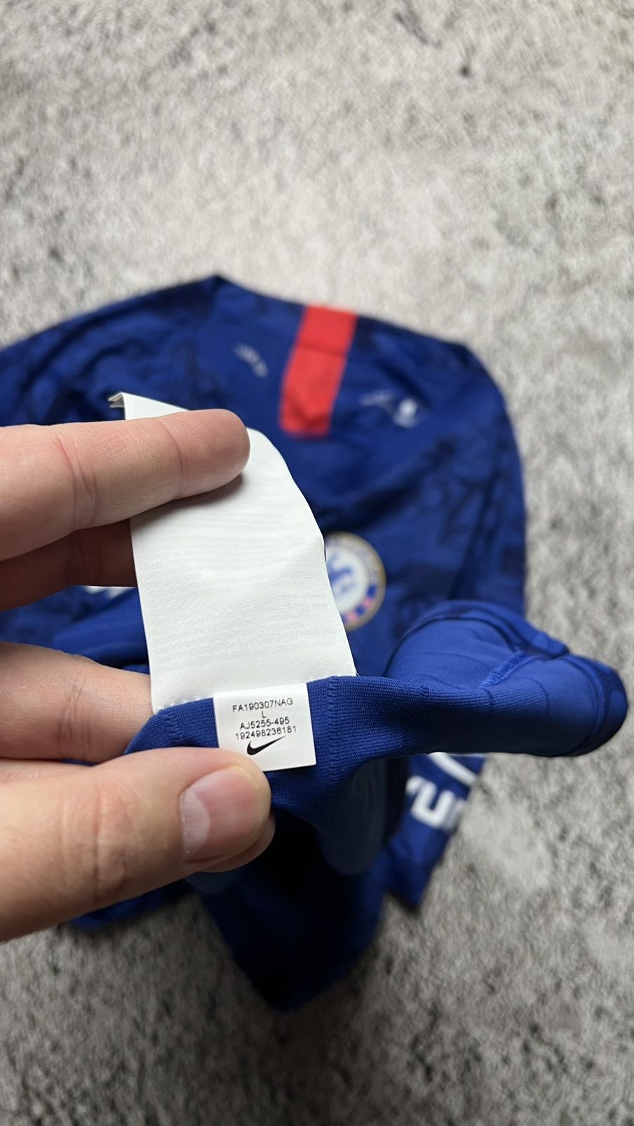 Nike Player issue nike VAPORKNIT fc Chelsea nike jersey 2019 Size US L / EU 52-54 / 3 - 9 Thumbnail