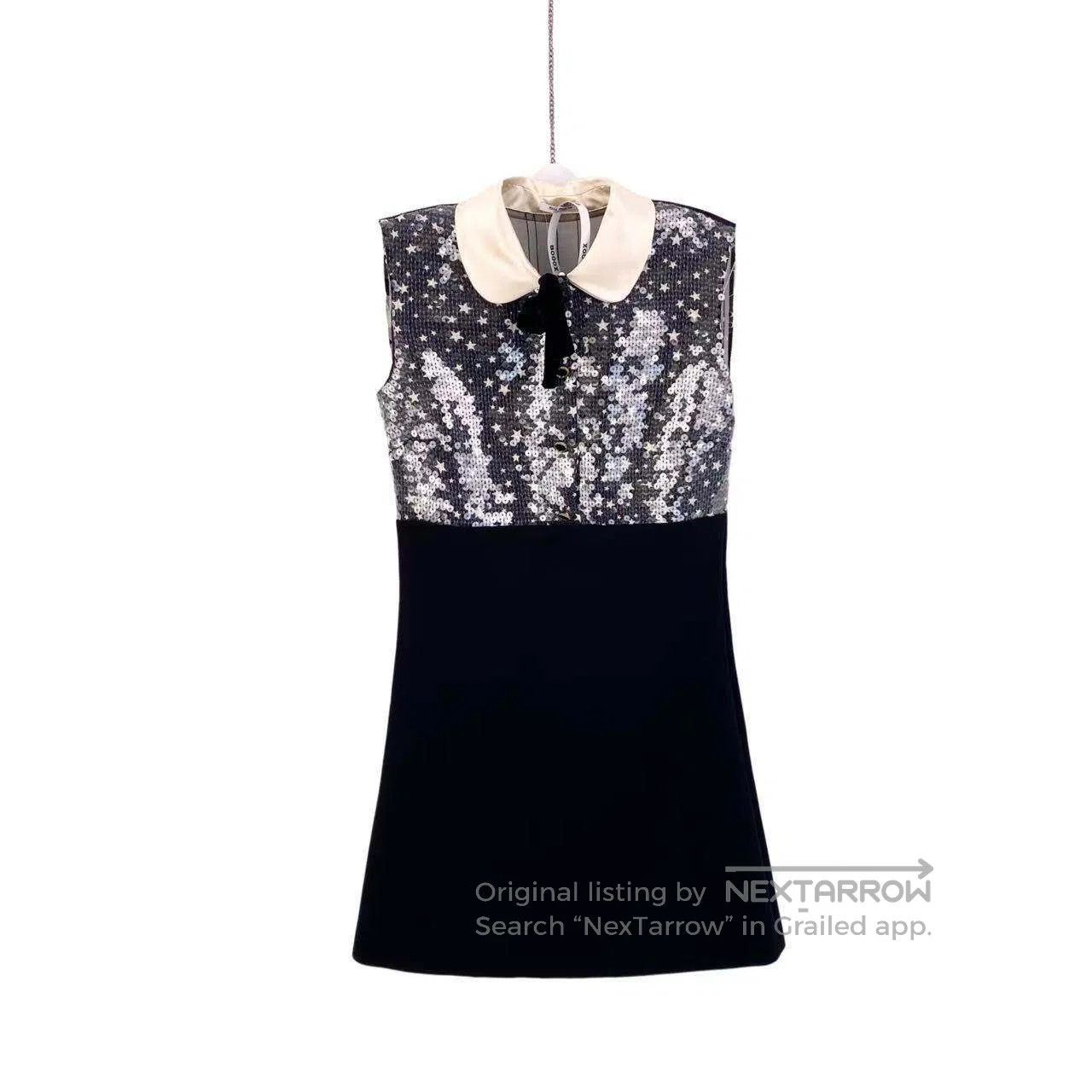 Miu Miu Miu Miu Star sequin color-blocked sleeveless dress| Size XXS / US 00 / IT 34 - 1 Thumbnail