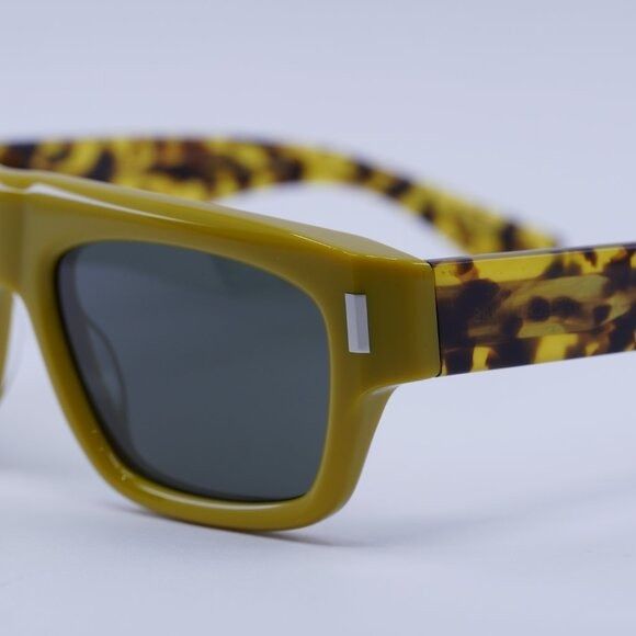 Saint Laurent Paris Saint Laurent SL762 004 Sunglasses Ochra/Havana Square Frame Size ONE SIZE - 5 Thumbnail