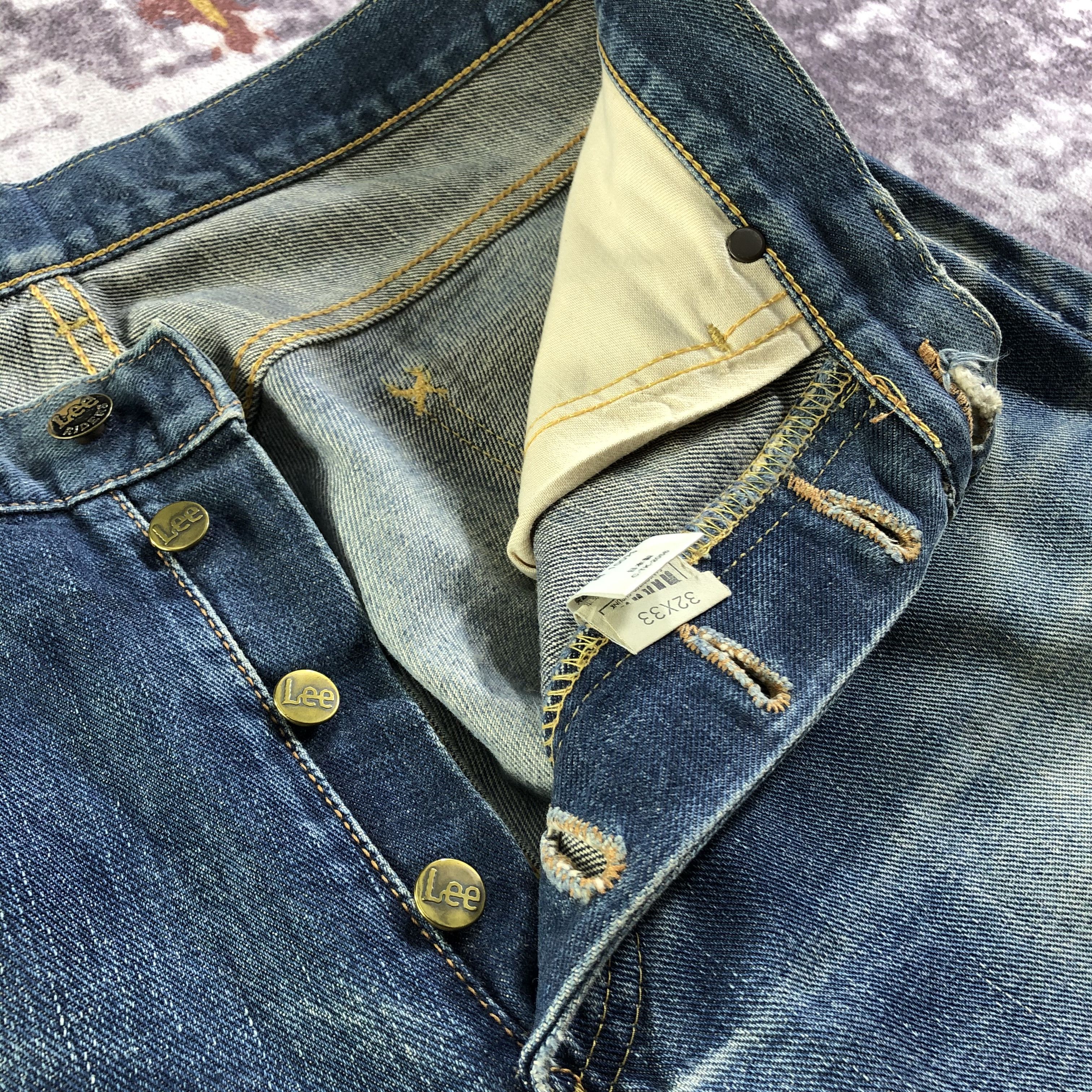 Lee Vintage Blue Wash Lee Selvedge Jeans-JM3581 Size US 33 - 9 Thumbnail