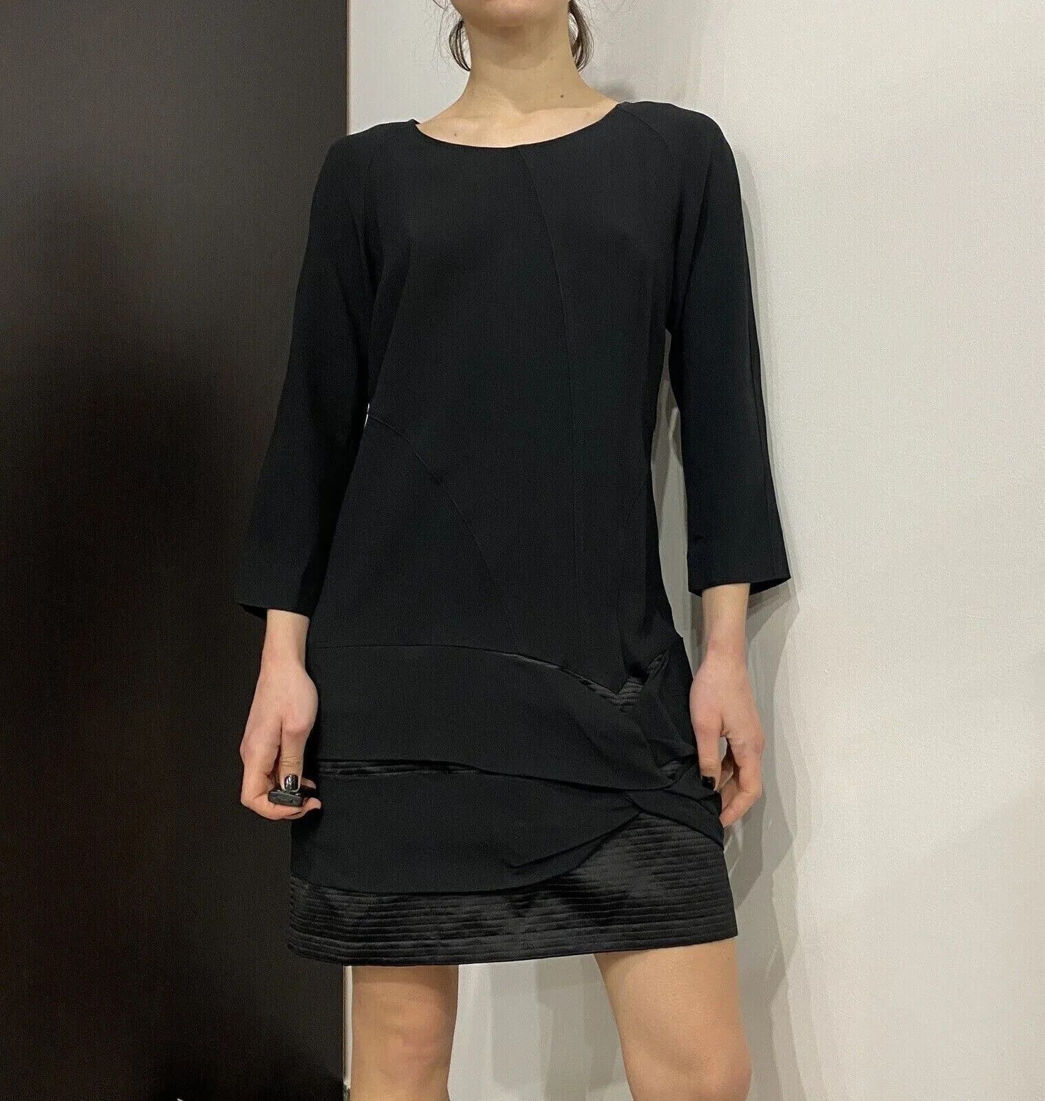 See by Chloe See By Chloe Black Dress Acetate Womens Viscose Size S UK8 Size S / US 4 / IT 40 - 2 Thumbnail