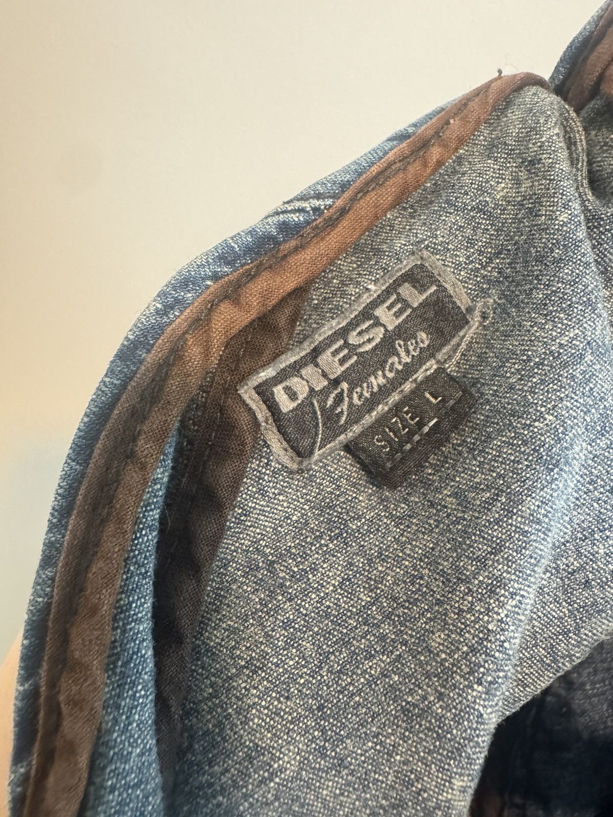 Diesel Diesel Asymmetrical Zip Denim Mini Dress Size L / US 10 / IT 46 - 2 Thumbnail