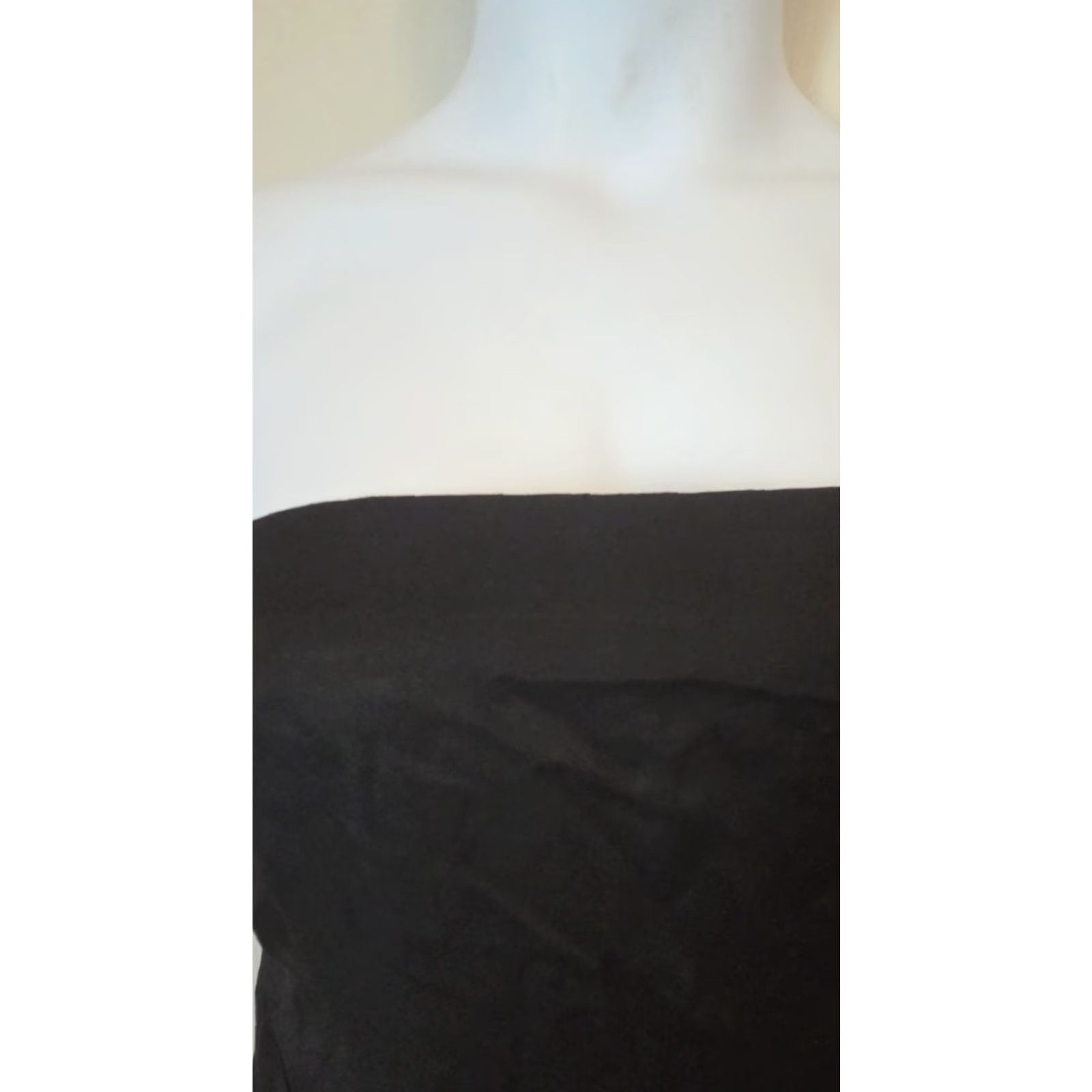 Vintage Limited Edition Dress Women Plus Size 20 Little Black Strapless LBD Built In Bra A-Line Knee Length Black Size 3XL / US 20-22 - 3 Thumbnail
