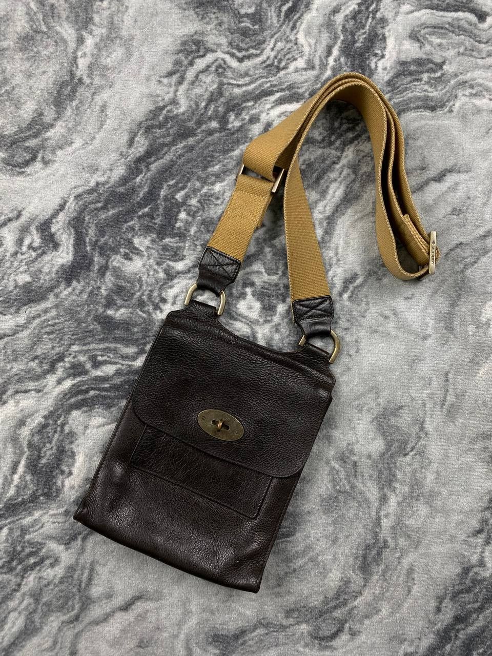 Mulberry Vintage Mulberry Leather Messenger Bag Men Brown Size ONE SIZE - 1 Thumbnail