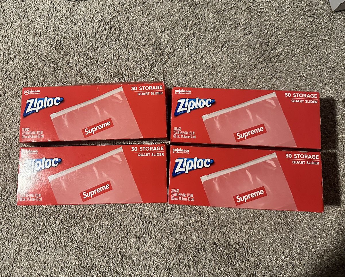 Supreme Supreme Ziploc Box Logo Resealable Bags DS SS20