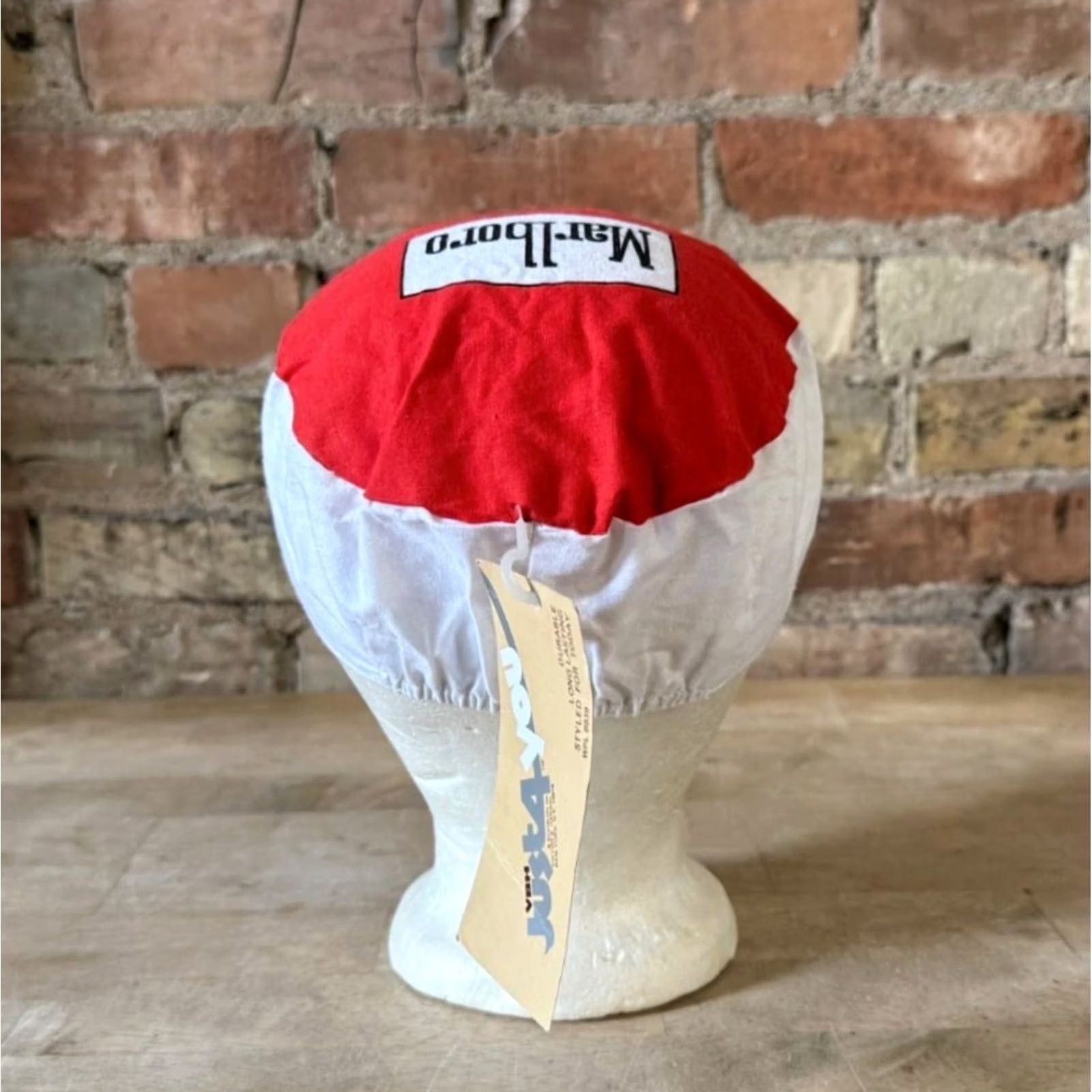 Marlboro VINTAGE Just 4 You Marlboro Painter's Cap Unisex Adults One Size White/Red NOS NWT Painter's Cap Men Women Size ONE SIZE - 4 Thumbnail