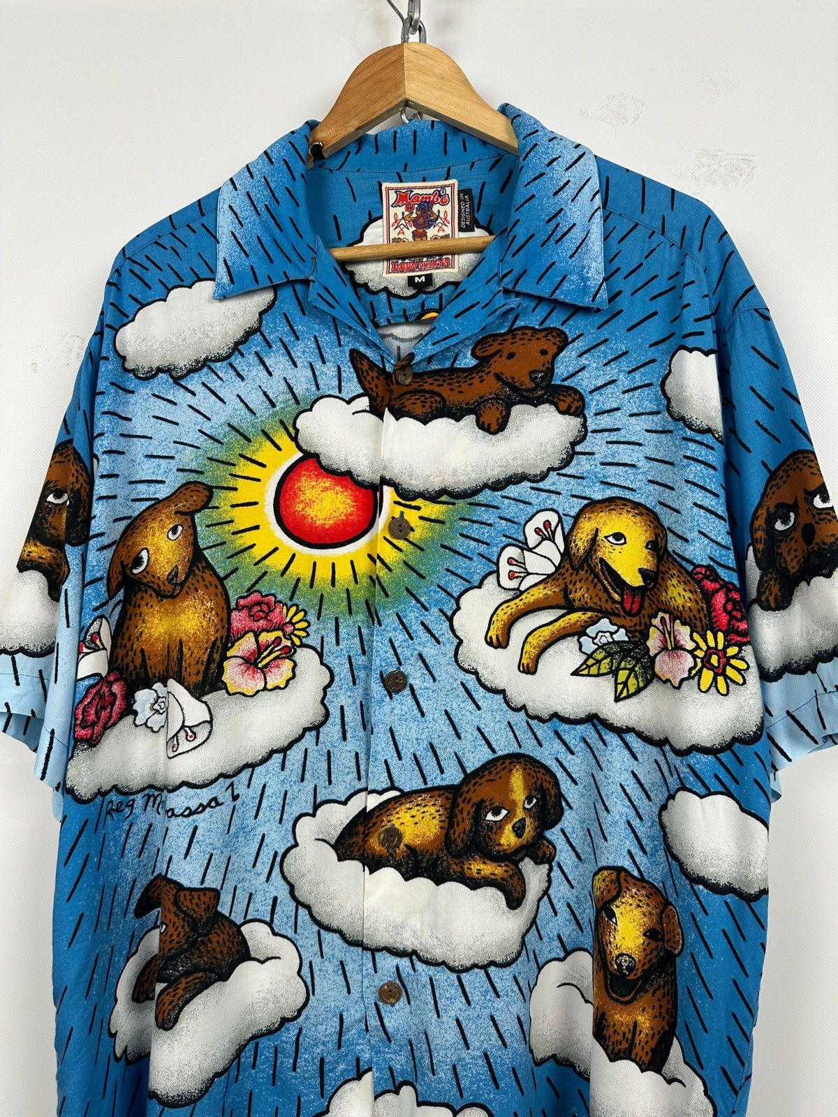 Mambo Vintage Mambo Loud Puppies by Reg Mombasaa 01 Hawaiian Shirt Size US M / EU 48-50 / 2 - 4 Thumbnail