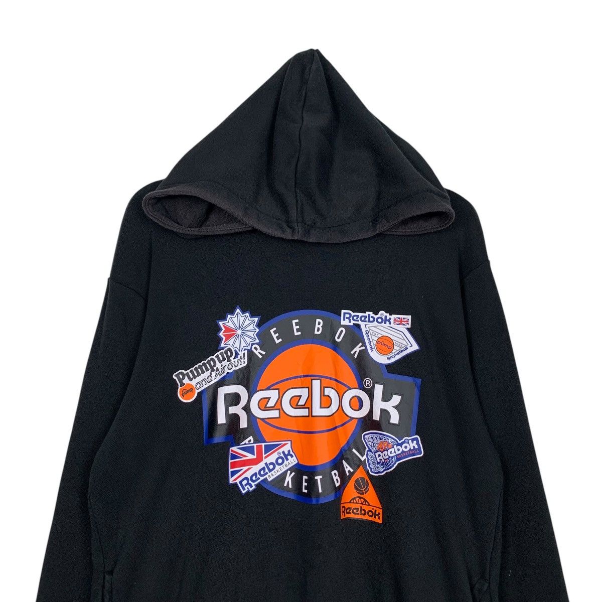 Reebok REEBOK Big Logo Graphics Pullover Hoodies #1985-C86 Size US L / EU 52-54 / 3 - 2 Thumbnail