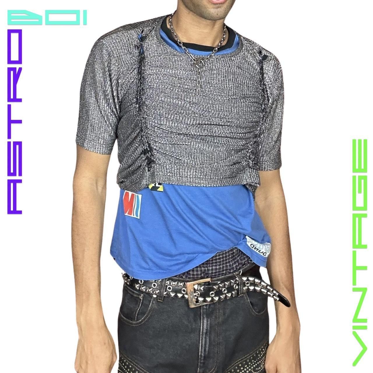 Other × Vintage ASTROBOI* CUSTOMIZED SHINING STAR 🌟 METALLIC CROP TOP _ XL Size US XL / EU 56 / 4 - 1 Thumbnail