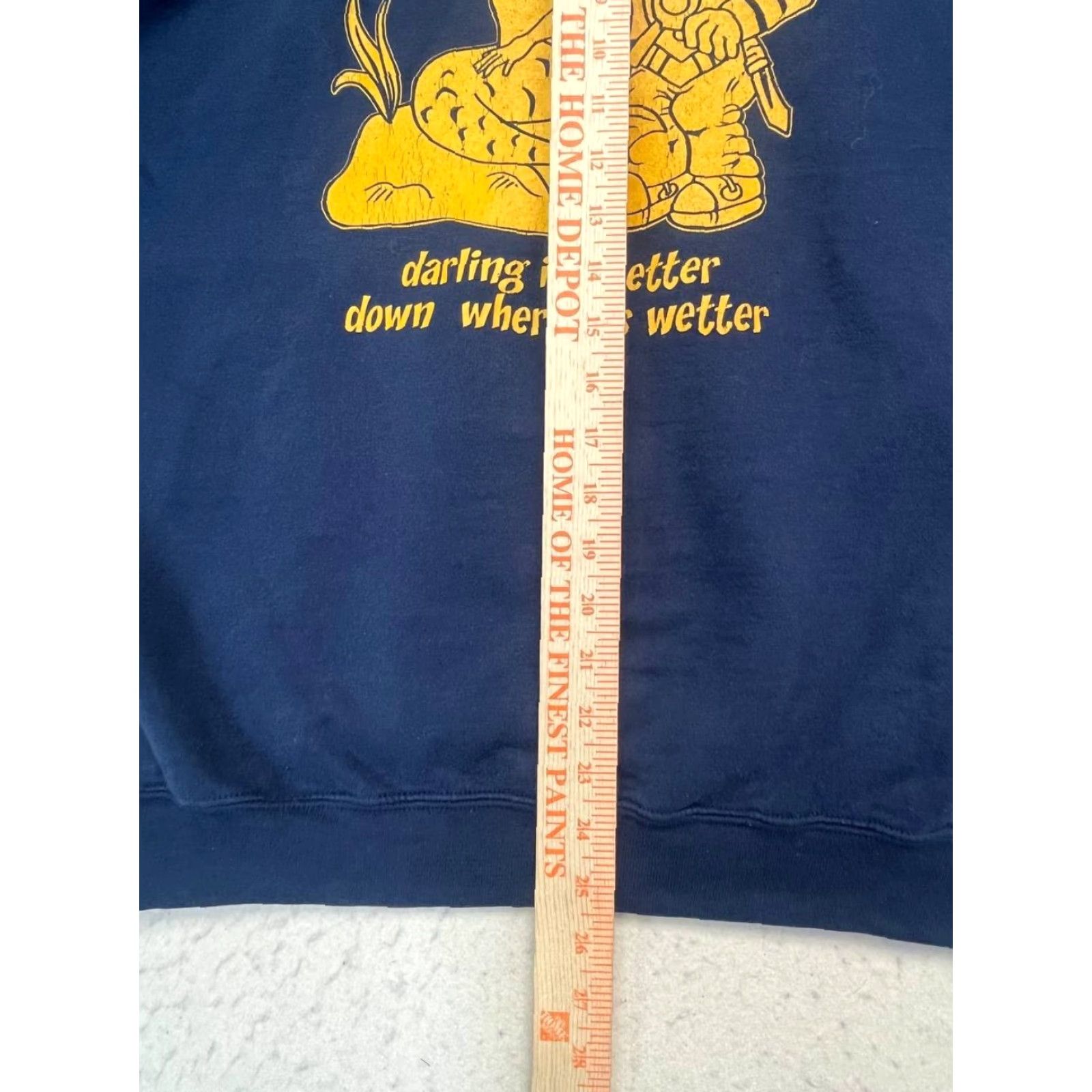 Gildan DIVER Darling Hoodie Size Large Blue Mermaid Pullover Gildan Heavy Blend See All Pics Mens Hoodie Size US L / EU 52-54 / 3 - 3 Thumbnail
