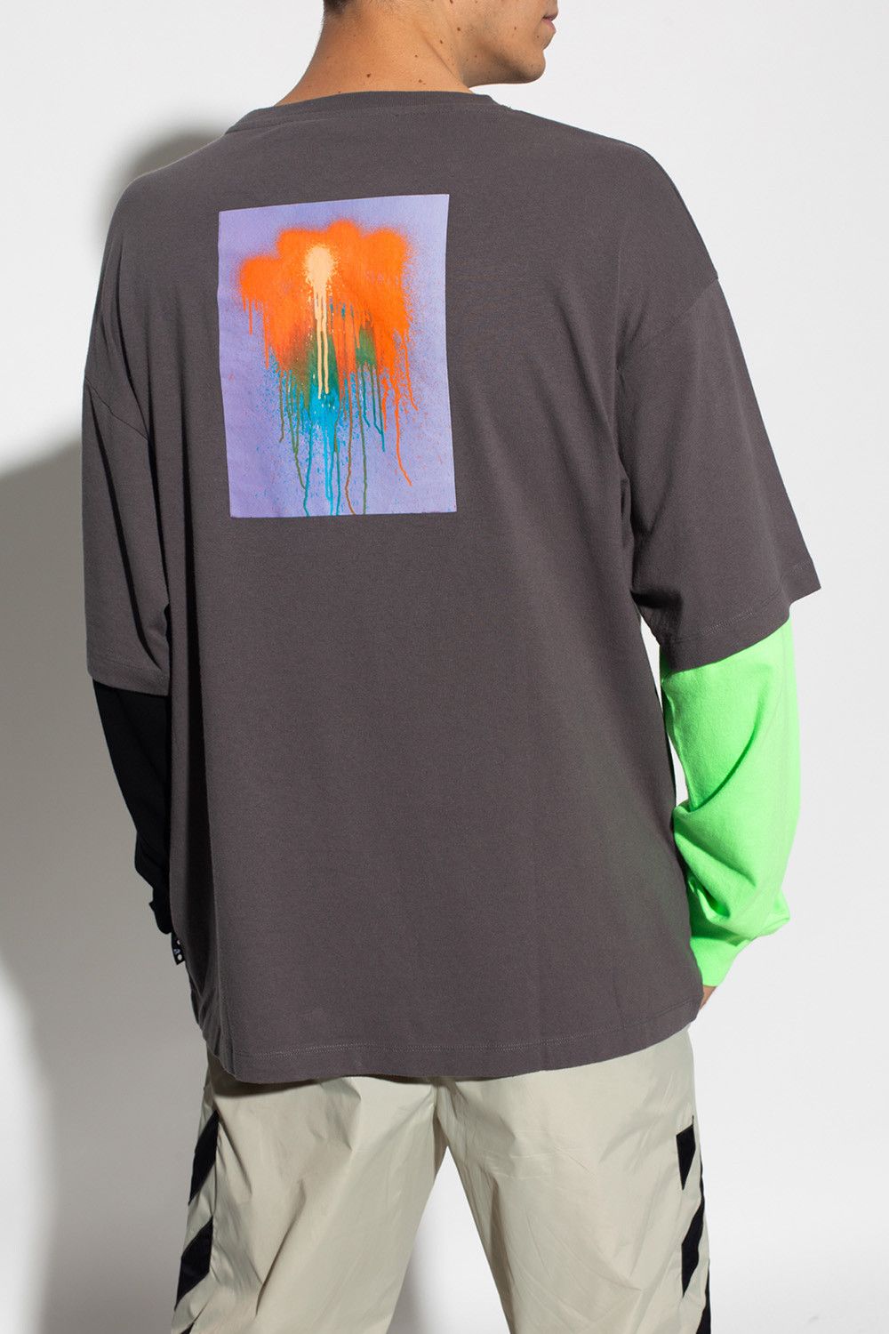 Off-White x Katsu Painting Double Layer Multicolour T-shirt Size US XS / EU 42 / 0 - 5 Thumbnail