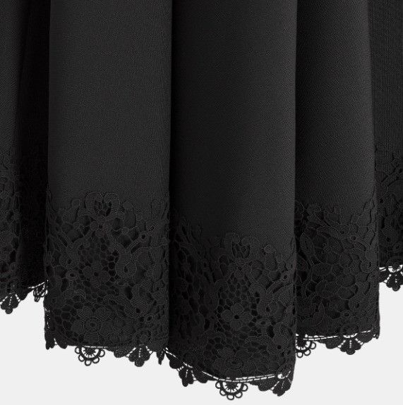 Dior o1w1db10225 Mid-Length Open-Front Skirt in Black Size 28" / US 6 / IT 42 - 3 Thumbnail