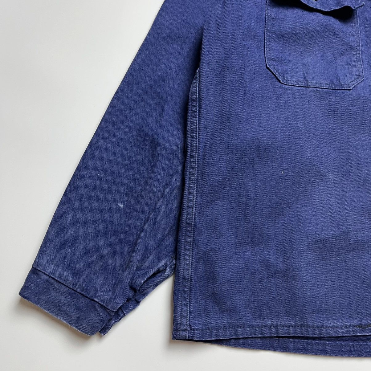Le Laboureur 80s Vintage Faded Check Pockets Work Jacket Size US L / EU 52-54 / 3 - 3 Thumbnail