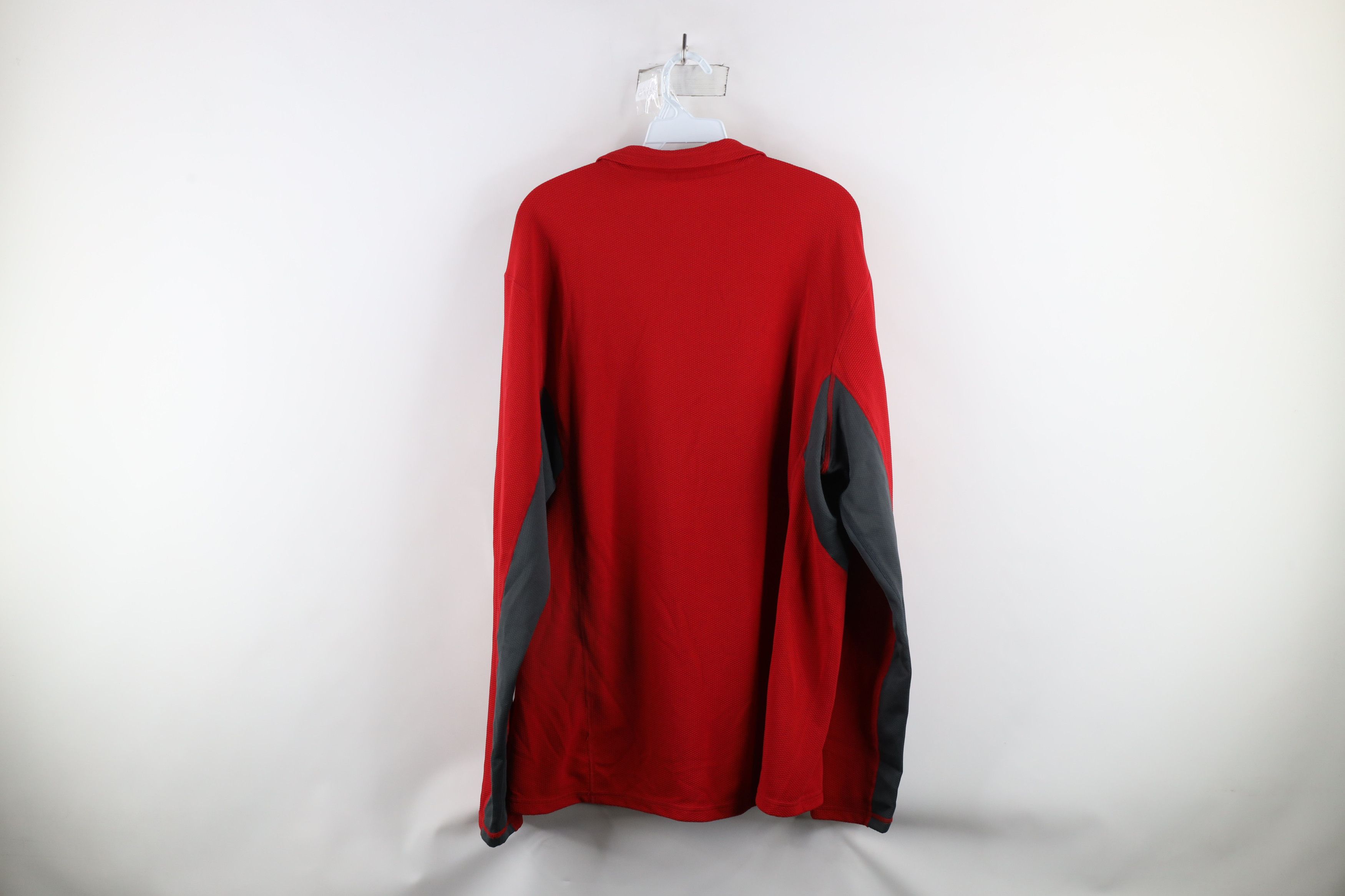 Nike × Vintage Vintage Nike ACG Swoosh Thermal Knit Half Zip Top Red Size US XL / EU 56 / 4 - 11 Thumbnail