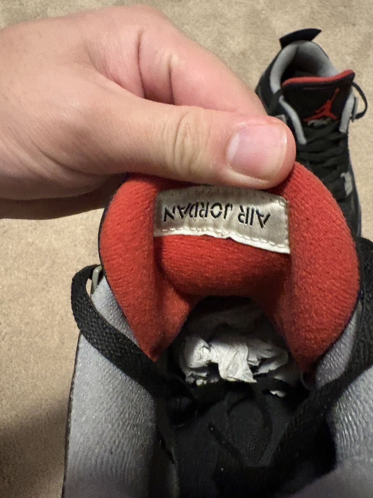 Nike Air Jordan 4 Retro “Bred” 2012 Size US 9.5 / EU 42-43 - 6 Thumbnail