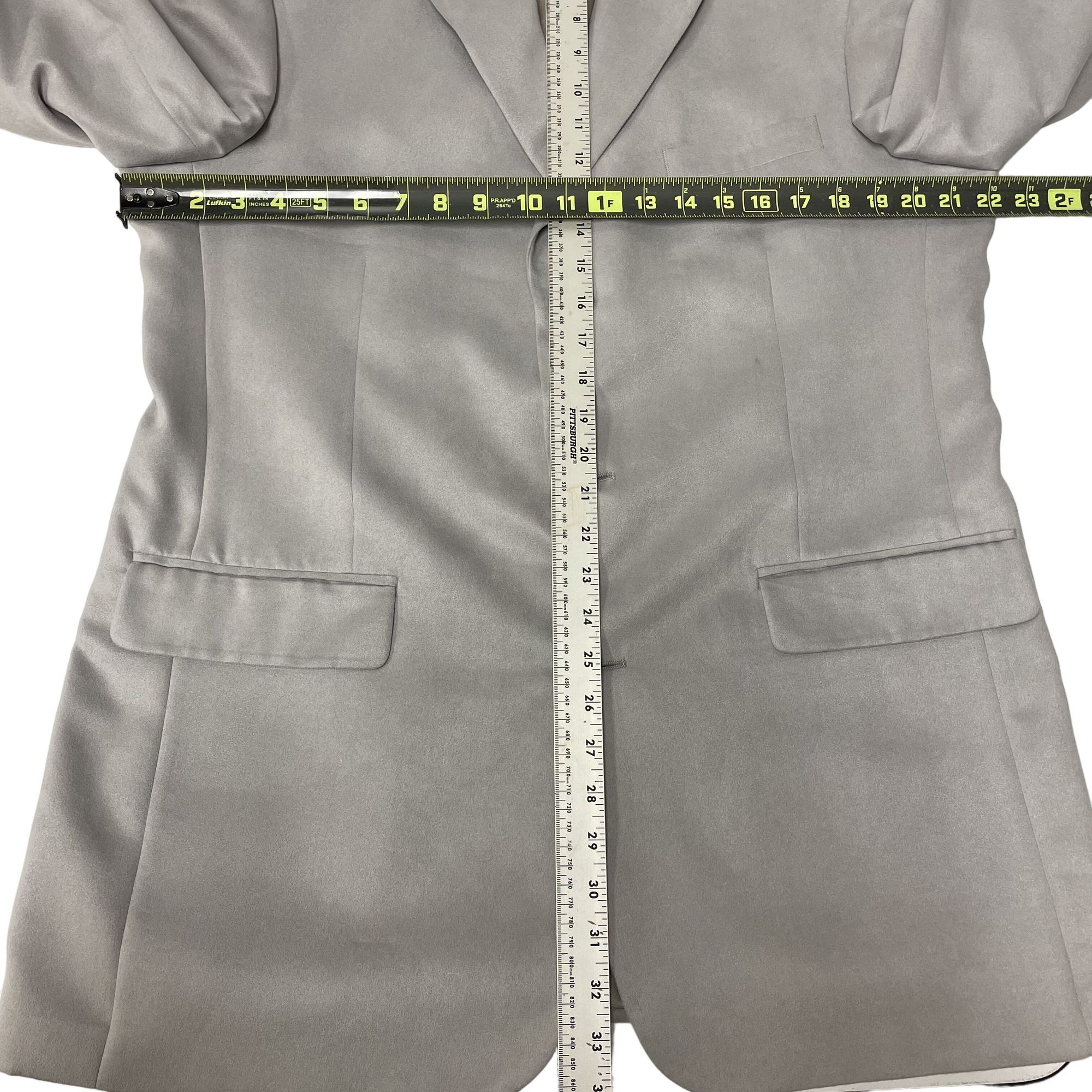 Stafford Stafford SILVER Gray Sport Coat MICROFIBER 3 btn Jacket Size 42L - 8 Thumbnail