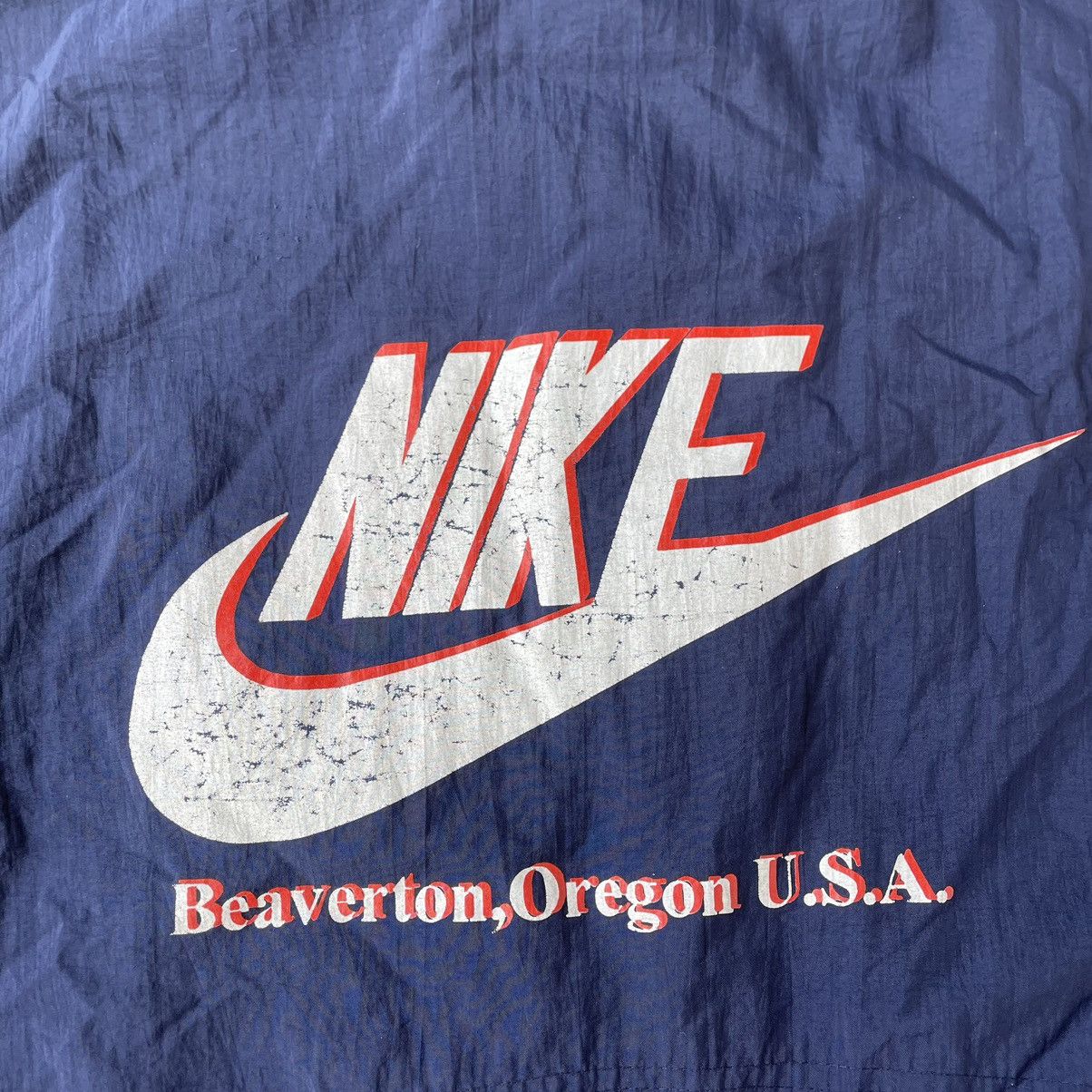 Nike × Vintage 🔥🔥Vintage Nike Big Swoosh Hidden Hoodie Zipper Light Jacket Size US M / EU 48-50 / 2 - 3 Thumbnail