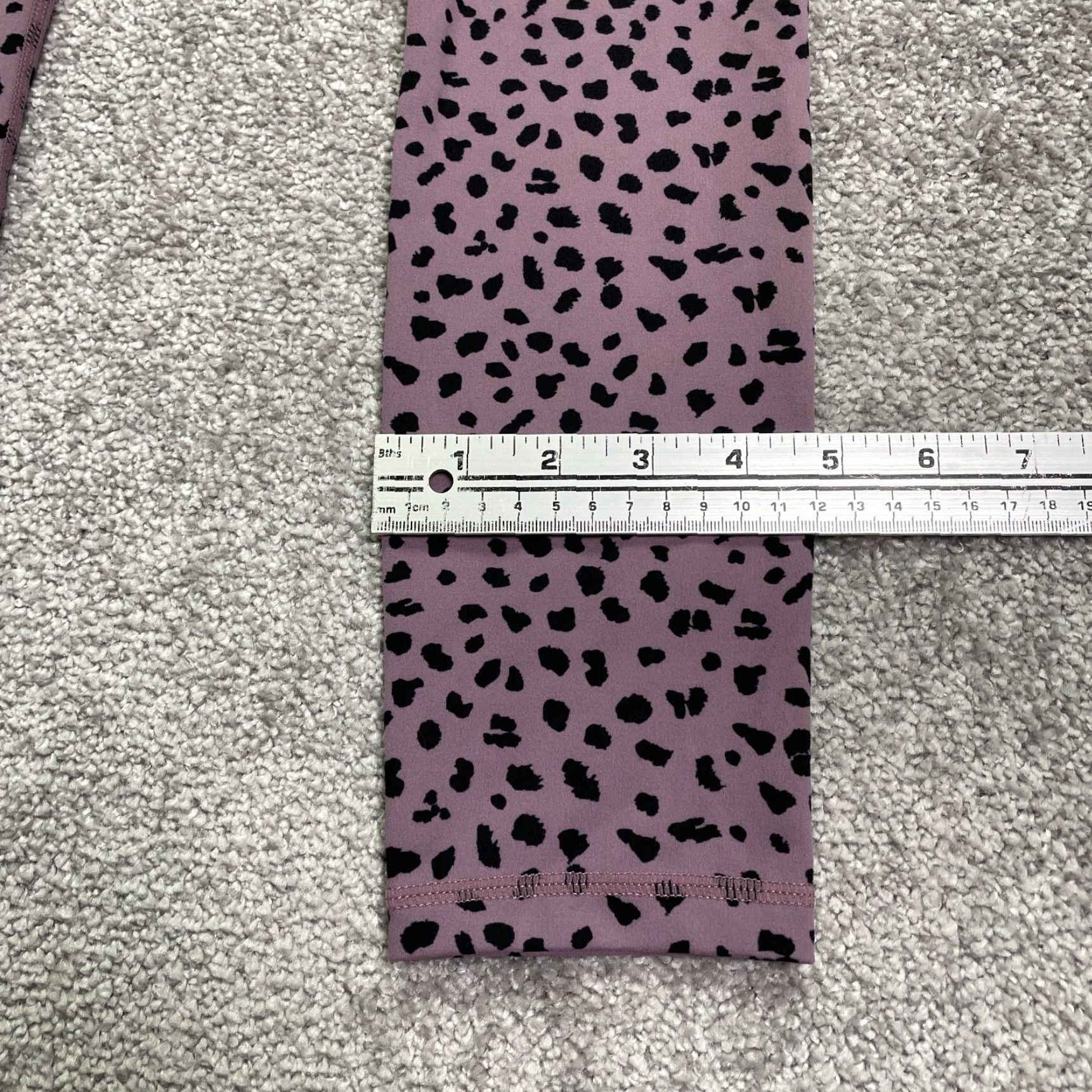 Vintage Zyia Leggings Womens 2 Purple Leopard Animal Print Active Compression Athletic Yoga Gym 24x24 Size 26" / US 2 / IT 38 - 6 Thumbnail