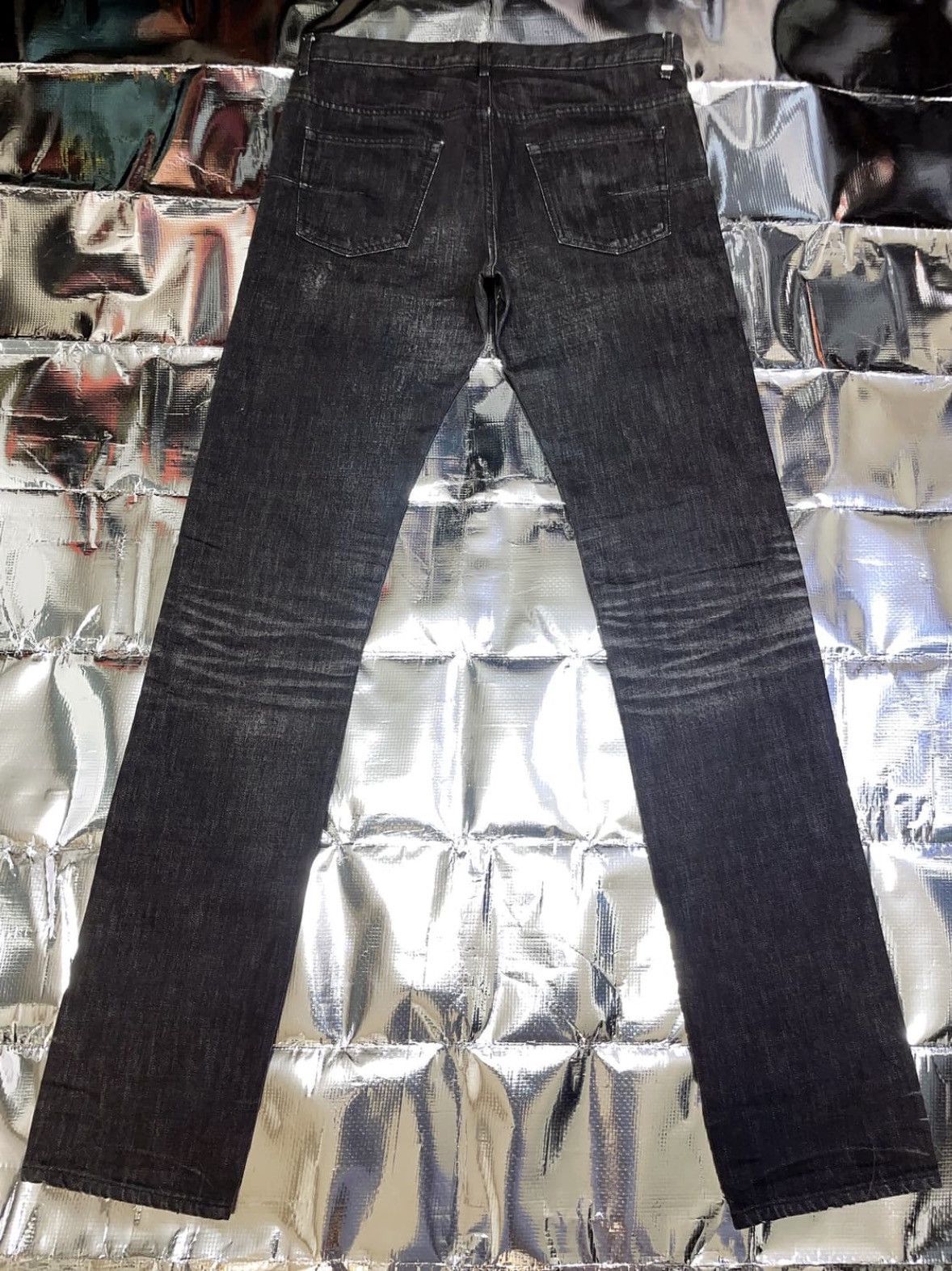 Dior *rare* 03AW DIOR HOMME HEDI SLIMANE BLACK JEAN 19BAS Size US 32 / EU 48 - 2 Thumbnail