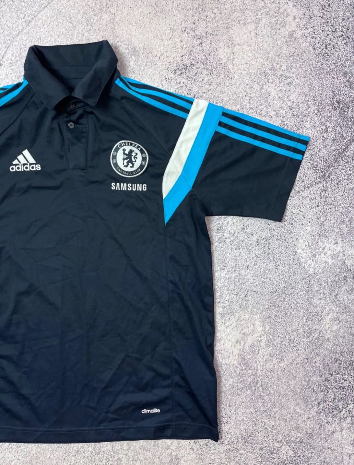 Adidas MENS POLO F.C CHELSEA 2014 SIZE M SAMSUNG SPORT Size US M / EU 48-50 / 2 - 6 Thumbnail