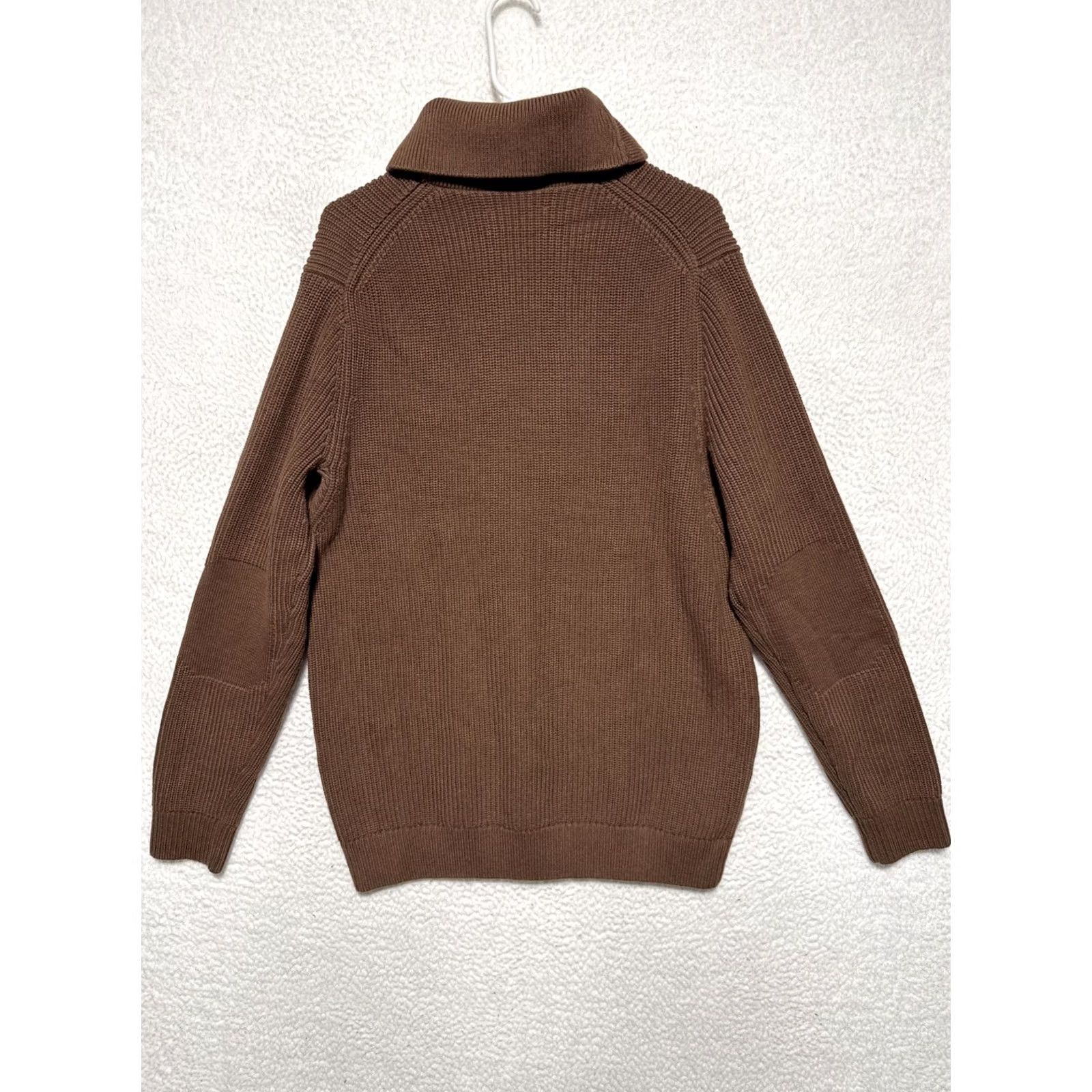 Duluth Trading Company DULUTH TRADING CO Brigadier Shawl Collar Brown Knit Sweater XLT Mens Pullover Size XLT Brown Knit Shawl Collar Sweater Size US XL / EU 56 / 4 - 3 Thumbnail