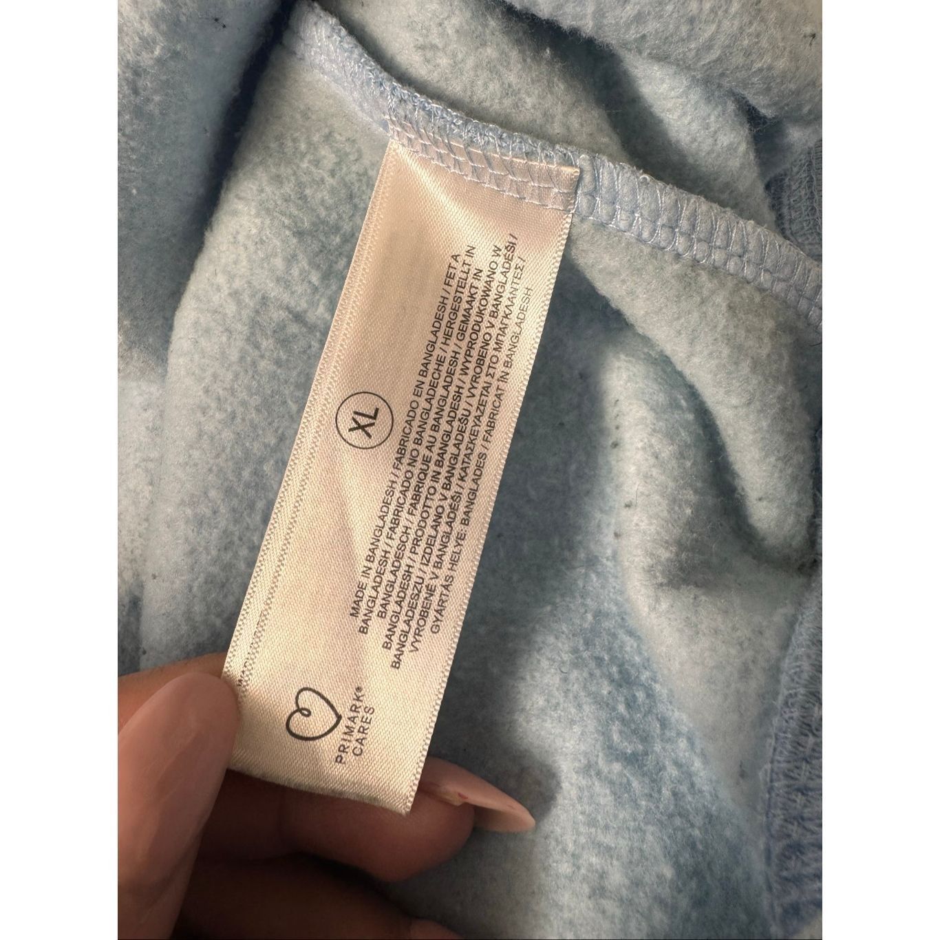 Other Primark Cares Blue Crewneck Sweatshirt XL | Cozy Fleece Line Size US XL / EU 56 / 4 - 8 Thumbnail