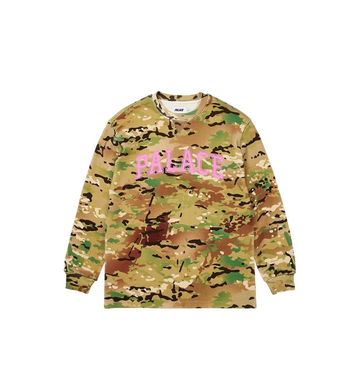 Image of Palace Waffle Longsleeve Camo, Men's (Size Small)