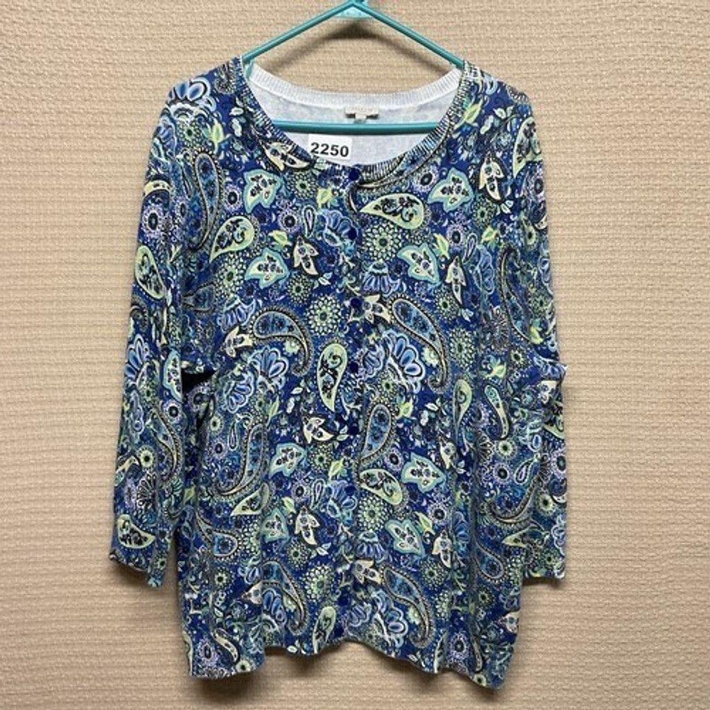 Talbots NWOT Talbots Cotton Bouton Front Cardigan Women Plus Size 2X Size XXL / US 16-18 / IT 52-54 - 8 Thumbnail