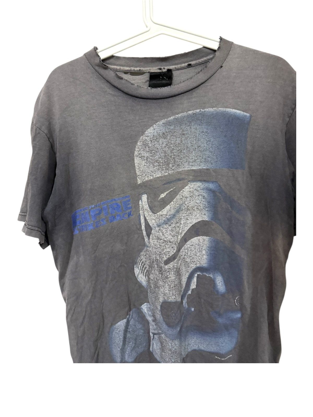 Vintage Thrashed 90s Star Wars Storm Trooper T-Shirt Distressed Size US M / EU 48-50 / 2 - 2 Thumbnail