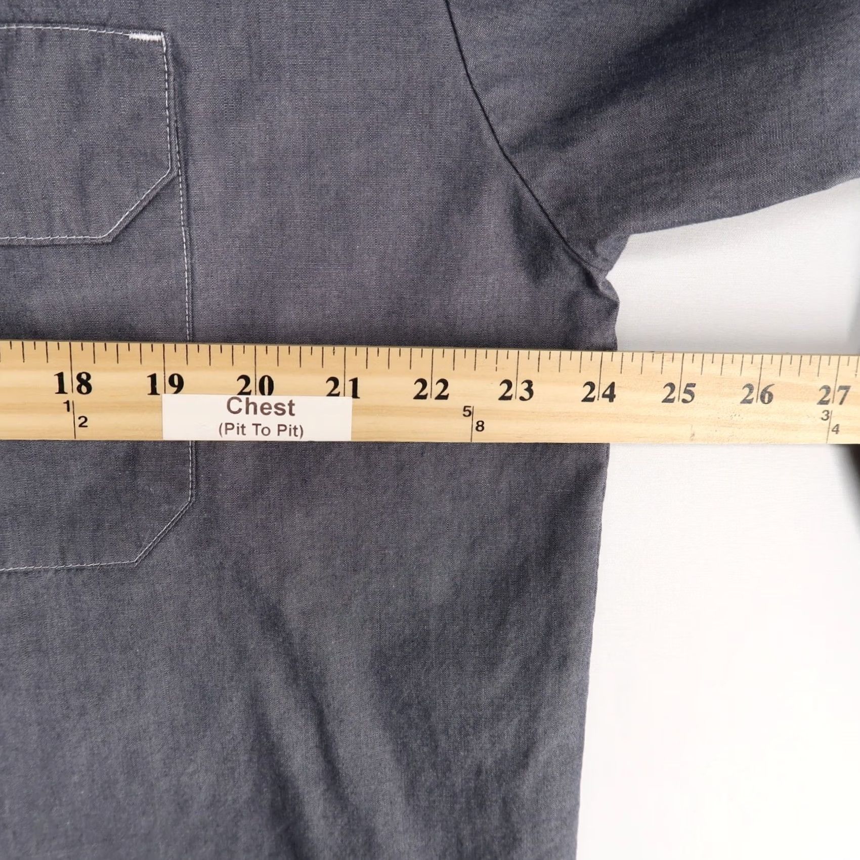 Dickies Dickies Shirt Mens LT Gray Button Up Workwear Long Sleeve Pocket Size US L / EU 52-54 / 3 - 4 Thumbnail