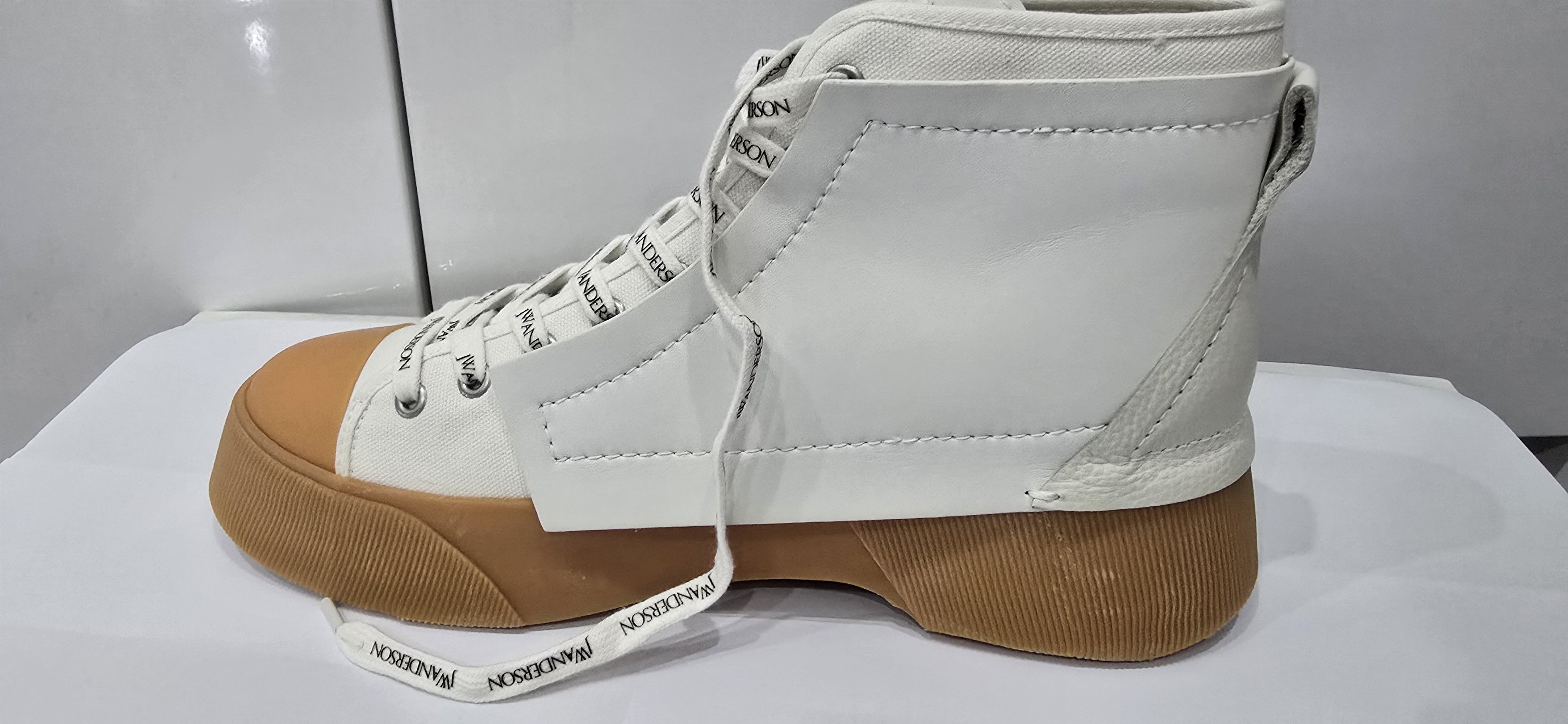 JW Anderson Chunky High-Top Sneakers – White / Gum Sole RRP $450 Size US 9 / IT 39 - 10 Thumbnail
