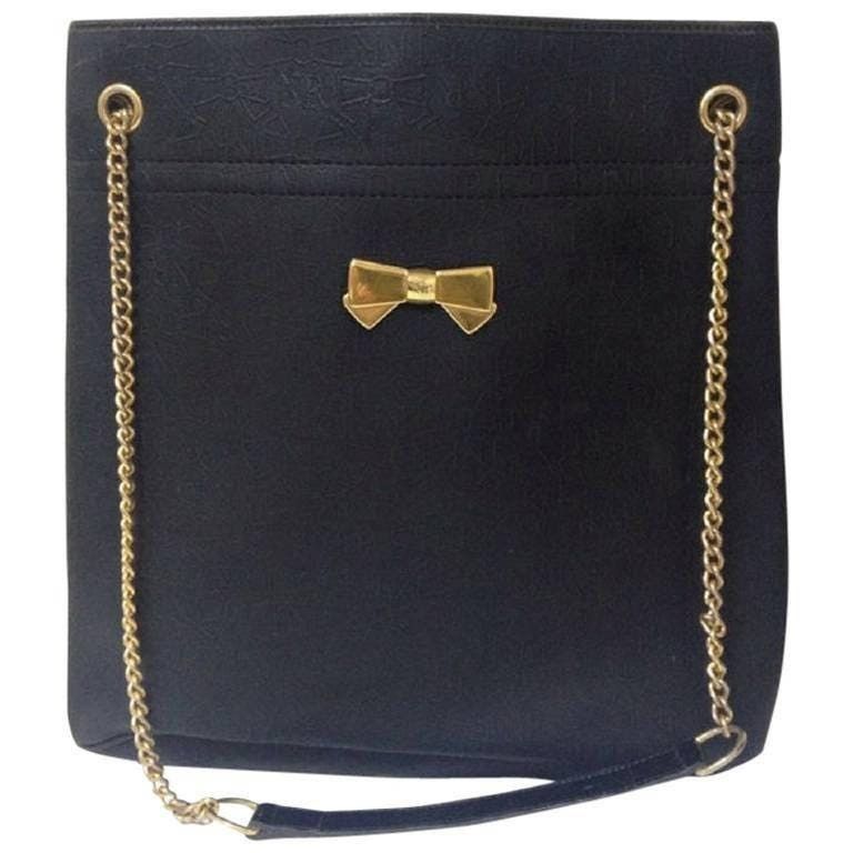 Nina Ricci Vintage Nina Ricci black tote bag with golden chain straps Size ONE SIZE - 1 Thumbnail