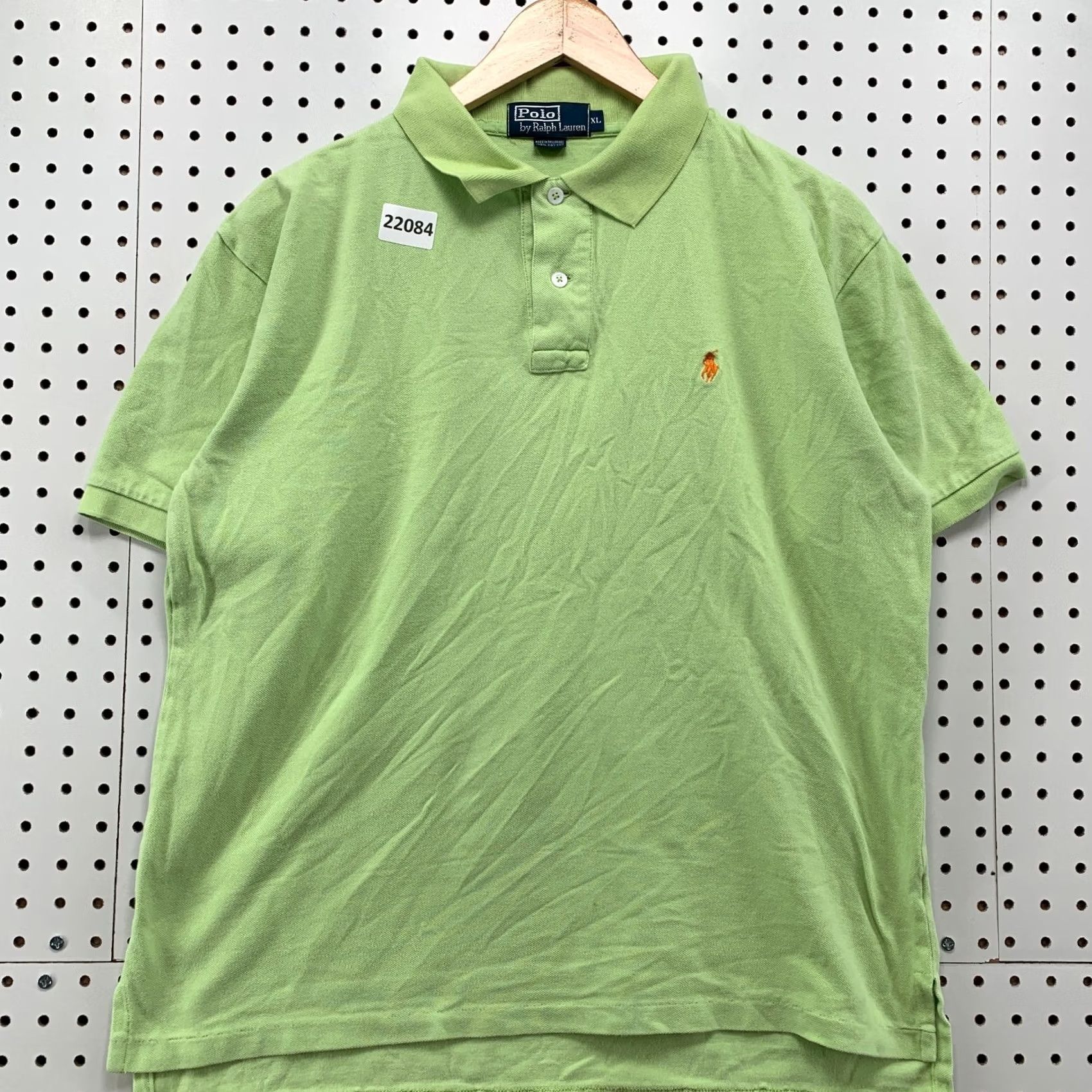 Polo Ralph Lauren Polo Ralph Lauren Polo Shirt Green Orange Pony Fits Mens Large Collared Size US L / EU 52-54 / 3 - 7 Thumbnail