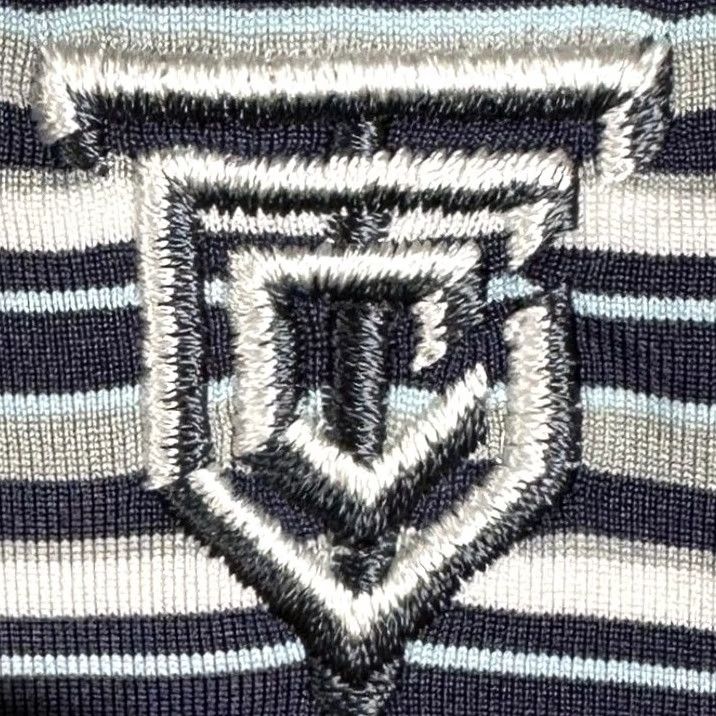 Vintage Straight Down Polo Shirt Mens M Blue Striped Golf Polo Shirt M Vintage No Size US M / EU 48-50 / 2 - 6 Thumbnail