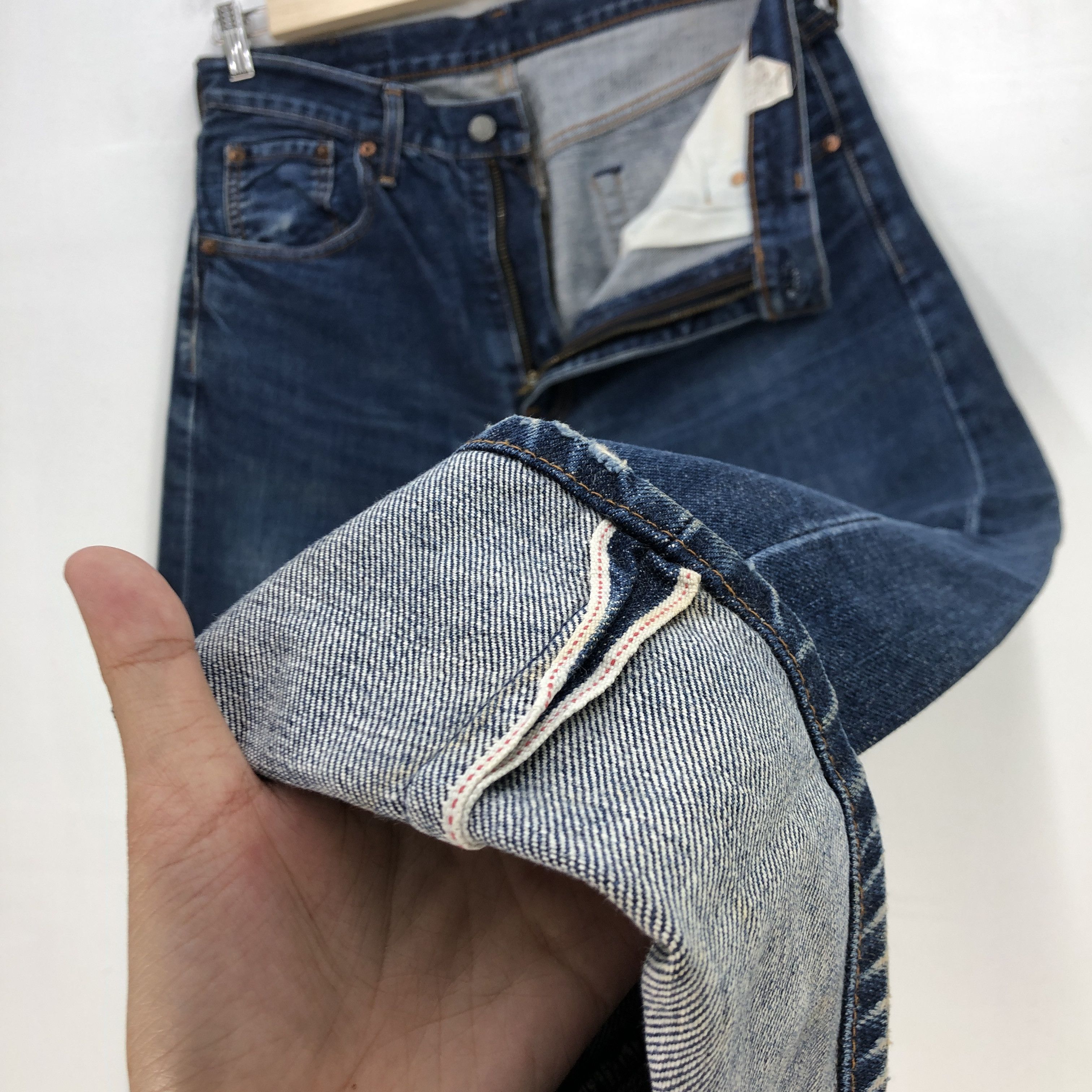Levi's Vintage Levis Selvedge Jeans Levi's 502 Redline Denim Size US 32 / EU 48 - 7 Thumbnail