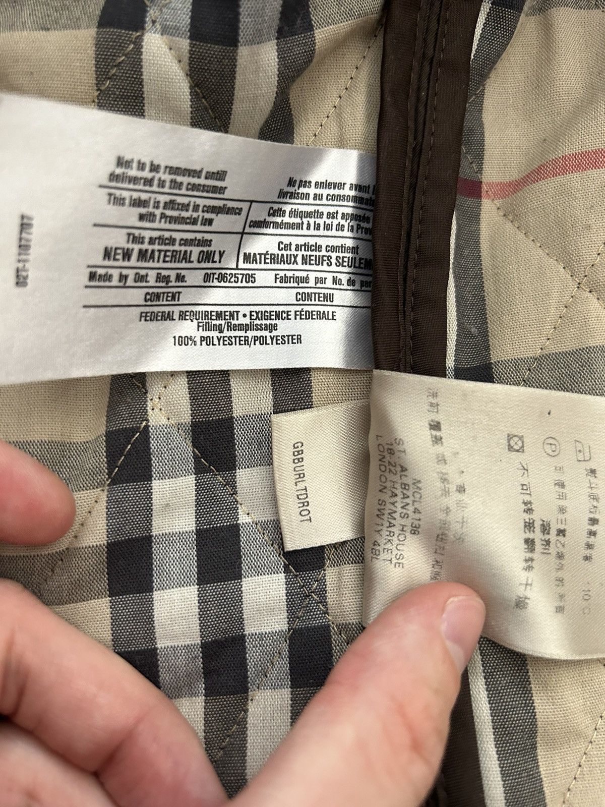 Burberry Women's BURBERRY London Quilted Jacket Blazer Nova Check Size M / US 6-8 / IT 42-44 - 5 Thumbnail