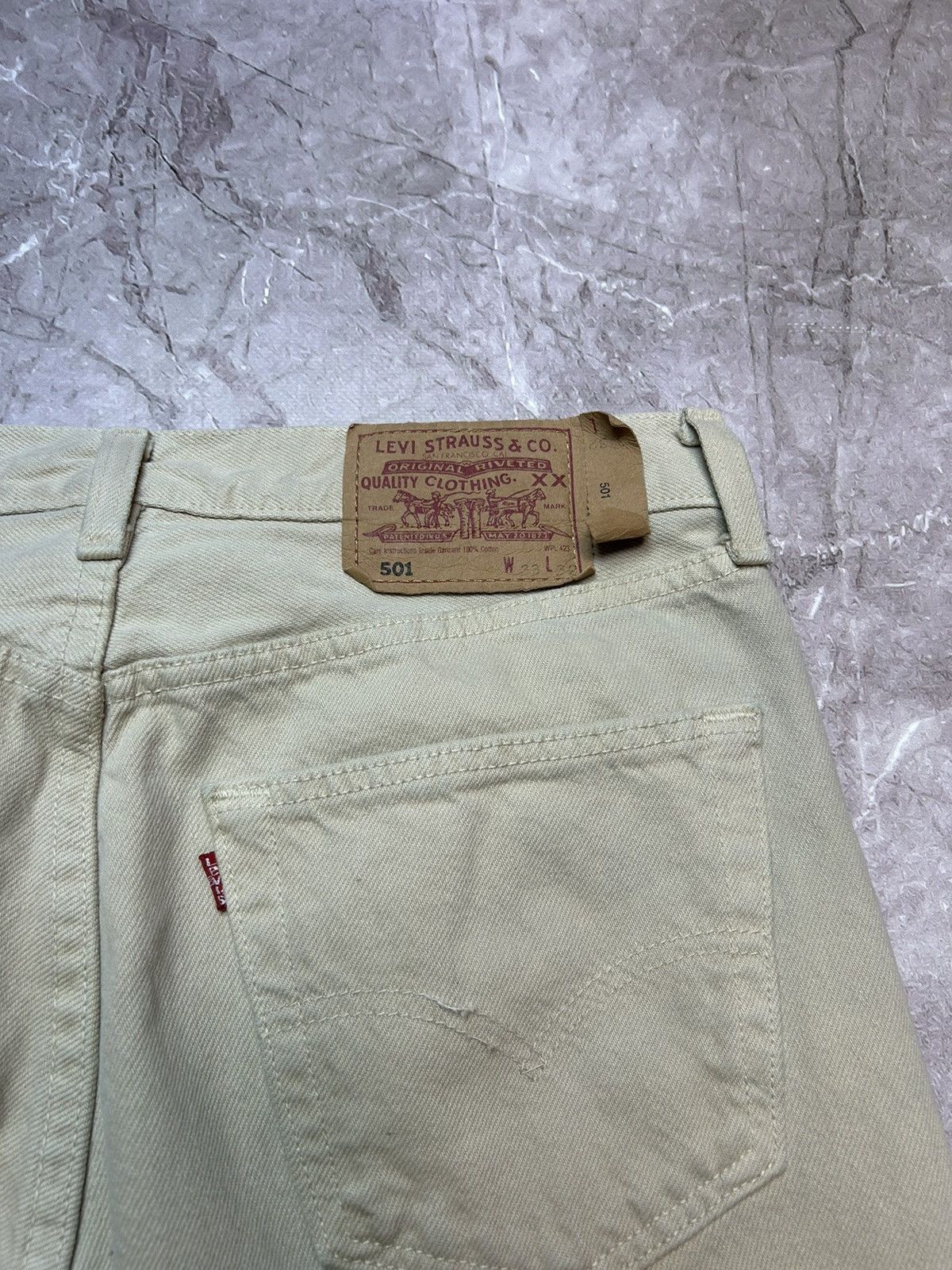 Levi's × Vintage Levis 501 USA Made Vintage Denim Jeans 6572AC Size US 33 - 11 Thumbnail