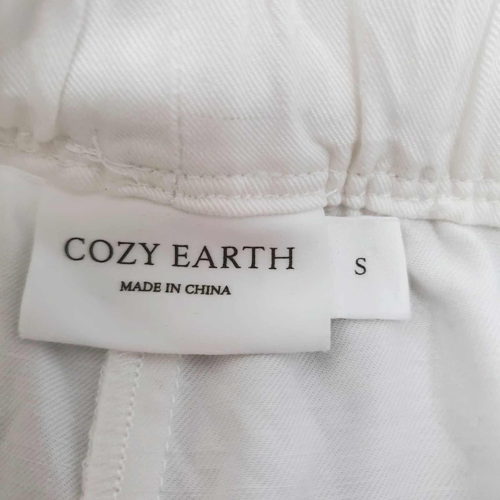 Vintage Cozy Earth Pajama Pant Women S White Pull On Wide Leg Lounge Pockets Flaw Size 28" / US 6 / IT 42 - 3 Thumbnail